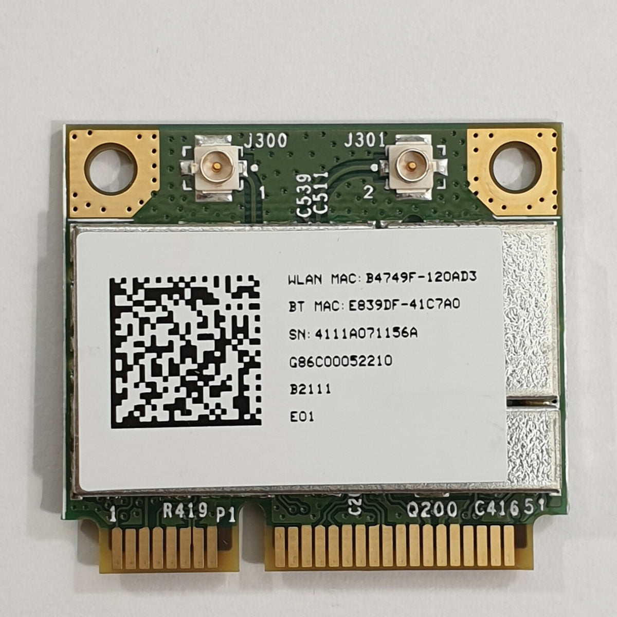 Toshiba Satellite Pro L630 WLAN Karte Wireless WiFi Bluetooth Card