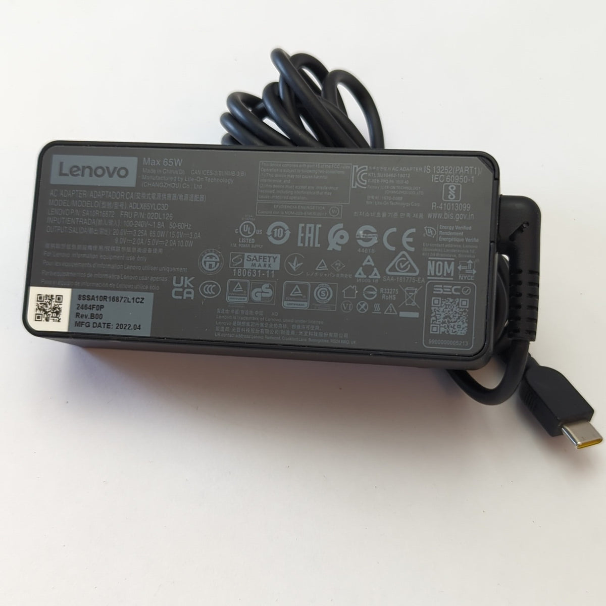Original Lenovo 65W USB-C Netzteil Ladegerät ThinkPad T14 T480 T490 X280 X390