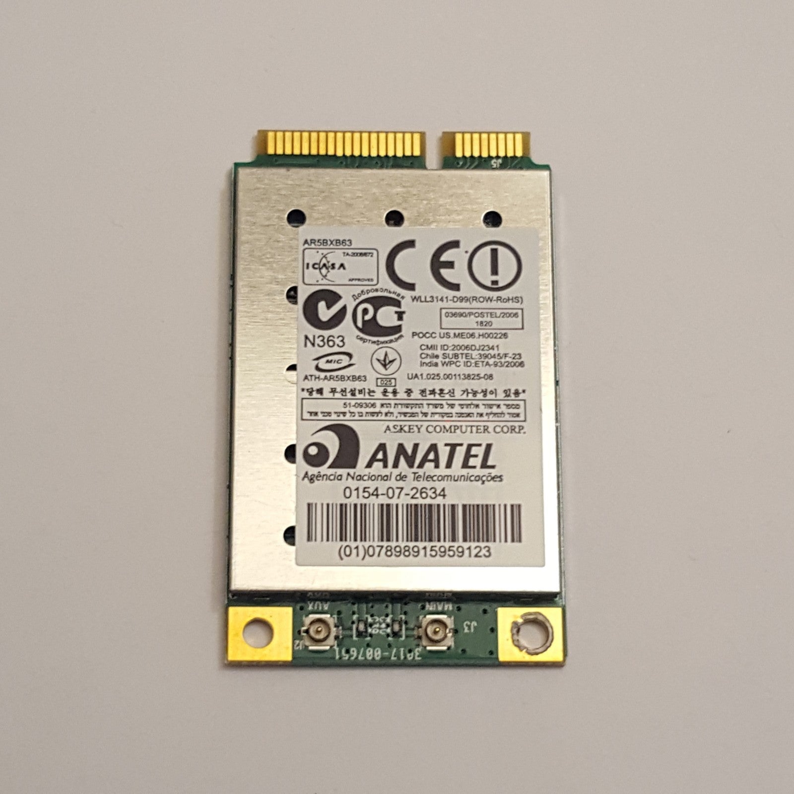 Samsung R520 NP-R520 WLAN Karte WIFI Wireless LAN Card AR5BXB63