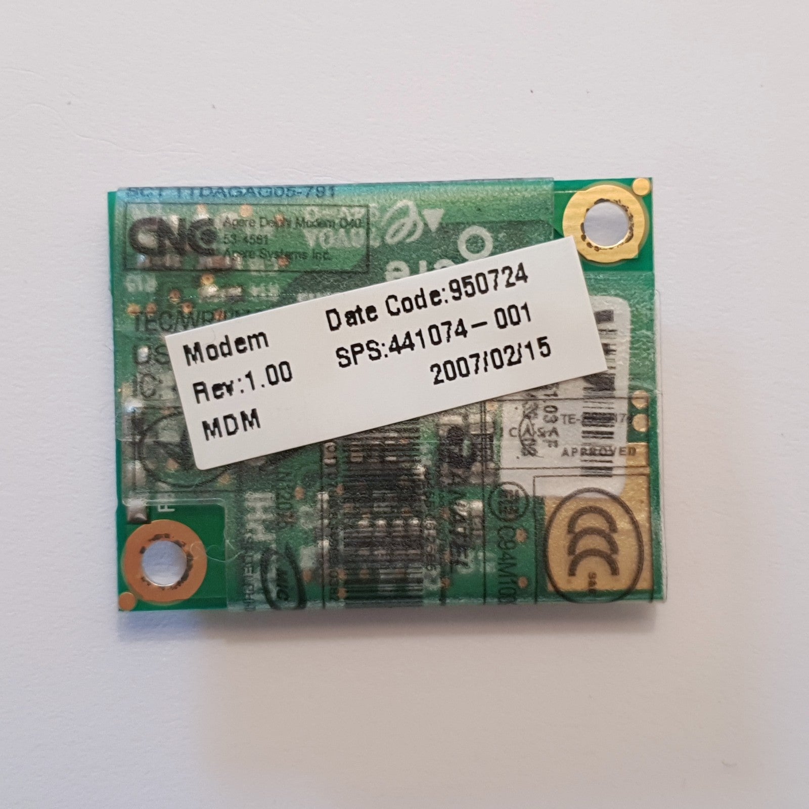 HP Compaq nx7400 Modem Agere Systems D40 Internes Modem Modul 441074-001
