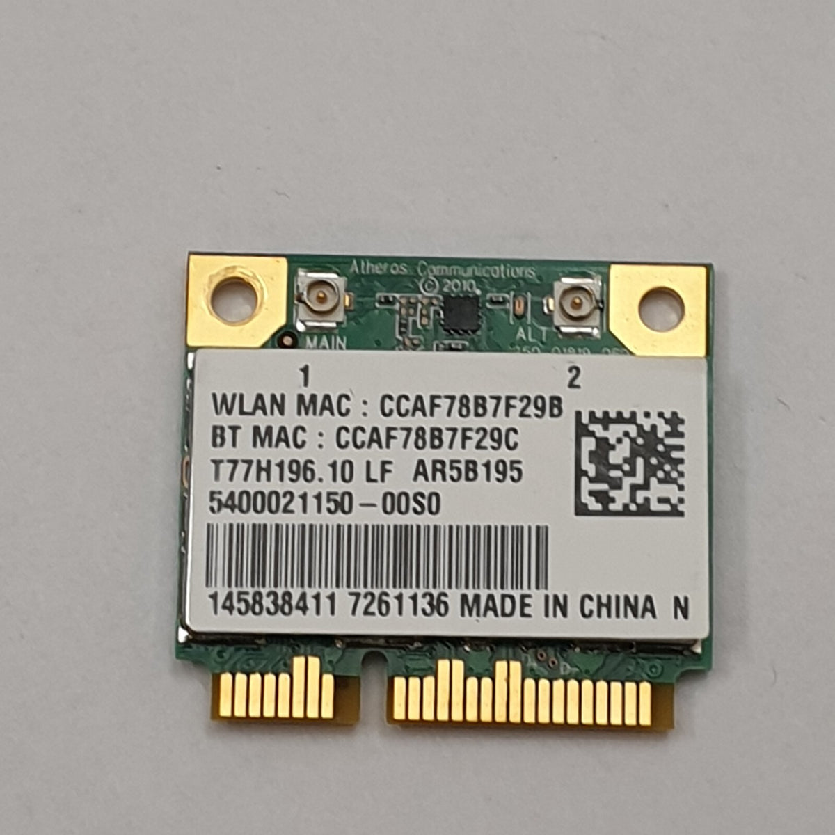 Sony Vaio PCG-71613M WLAN Karte Wifi Bluetooth Mini PCIe Wireless Netzwerkkarte