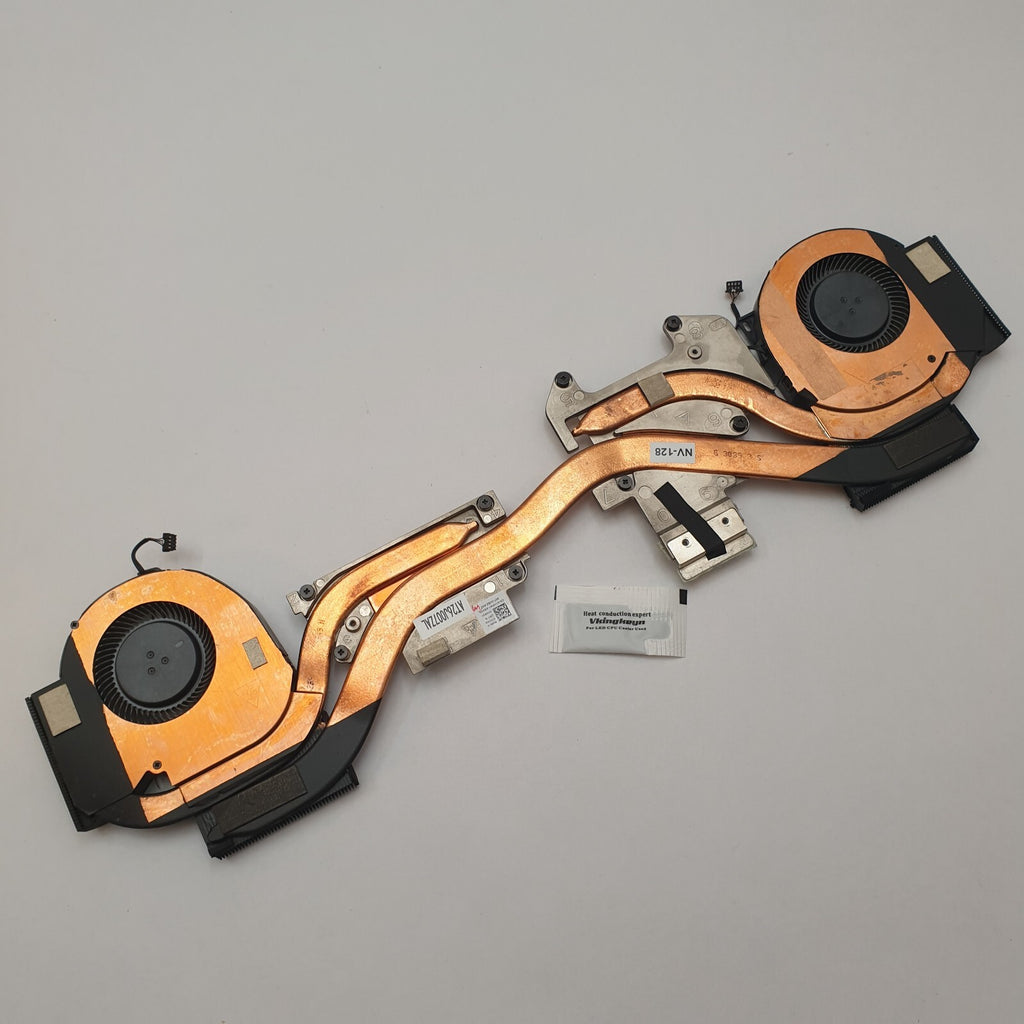 Dell Precision 7530 Kühler Lüfter Heatsink Fan Doppel Lüfter Wärmeleitpaste