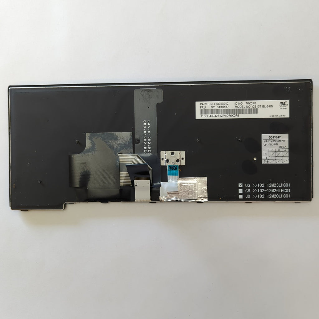 Lenovo ThinkPad T450 Tastatur English US QWERTY Keyboard Beleuchtet Backlit