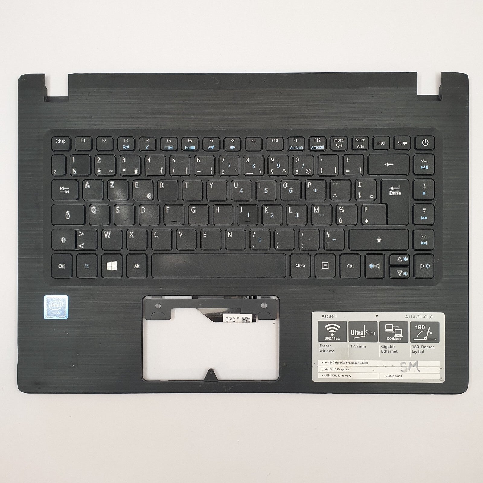 Acer Aspire 1 A114-31 Handauflage Tastatur FR AZERTY Palmrest Keyboard