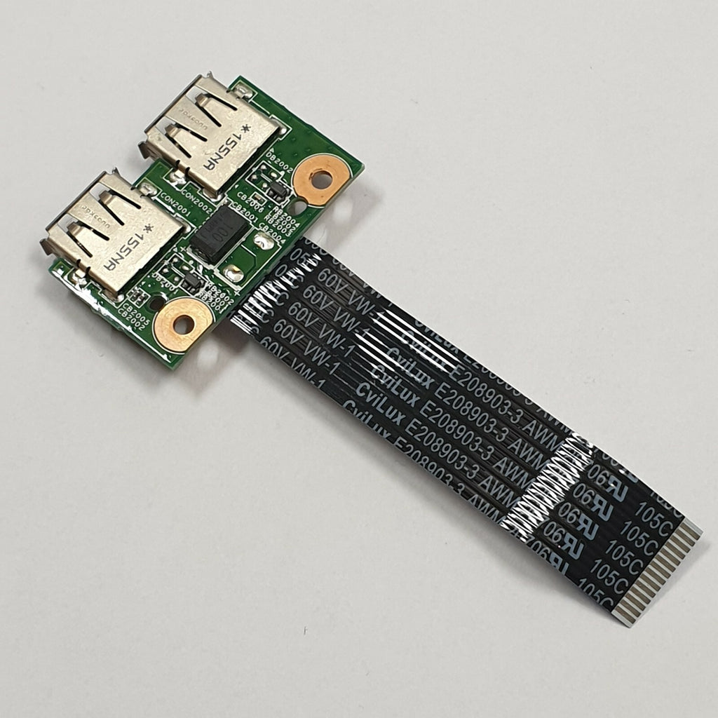 HP Presario CQ57 USB Board Platine USB Port Connector mit Kabel – Bild 2