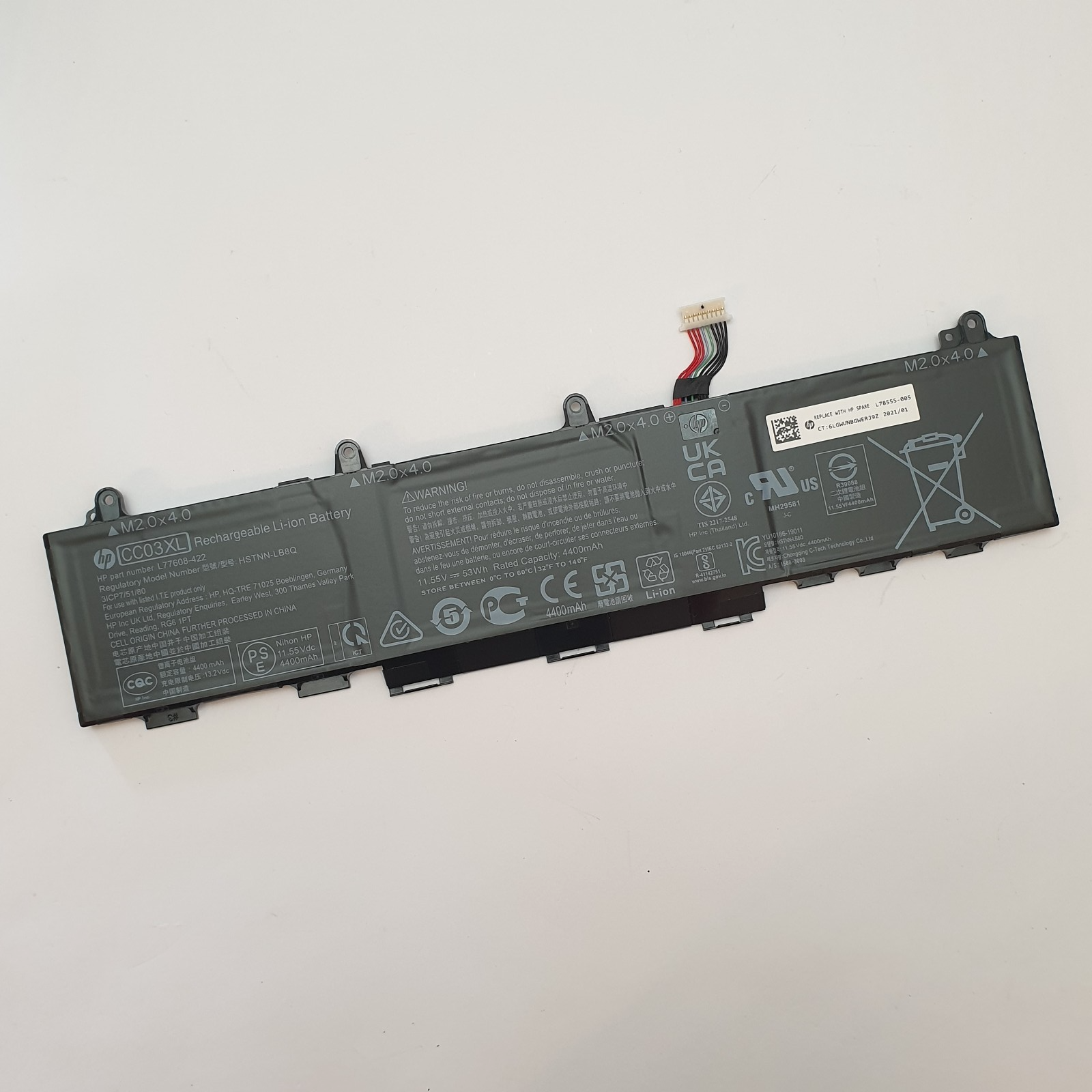 HP EliteBook 835 G7 Original Akku 4400mAh Li-ion Battery Pack – Bild 2