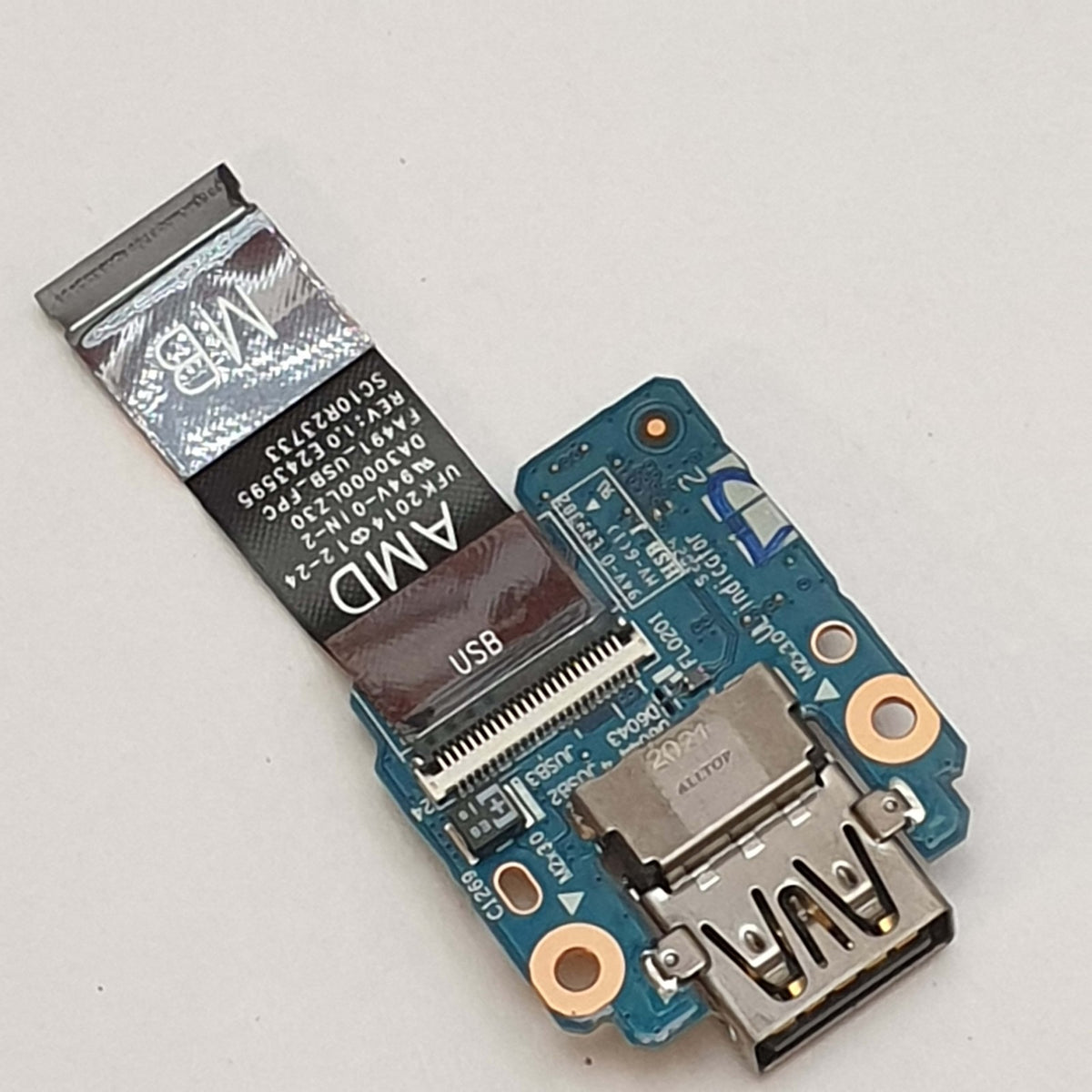 Lenovo ThinkPad T495s USB-C Port USB Platine Board I/O Port Buchse mit Kabel