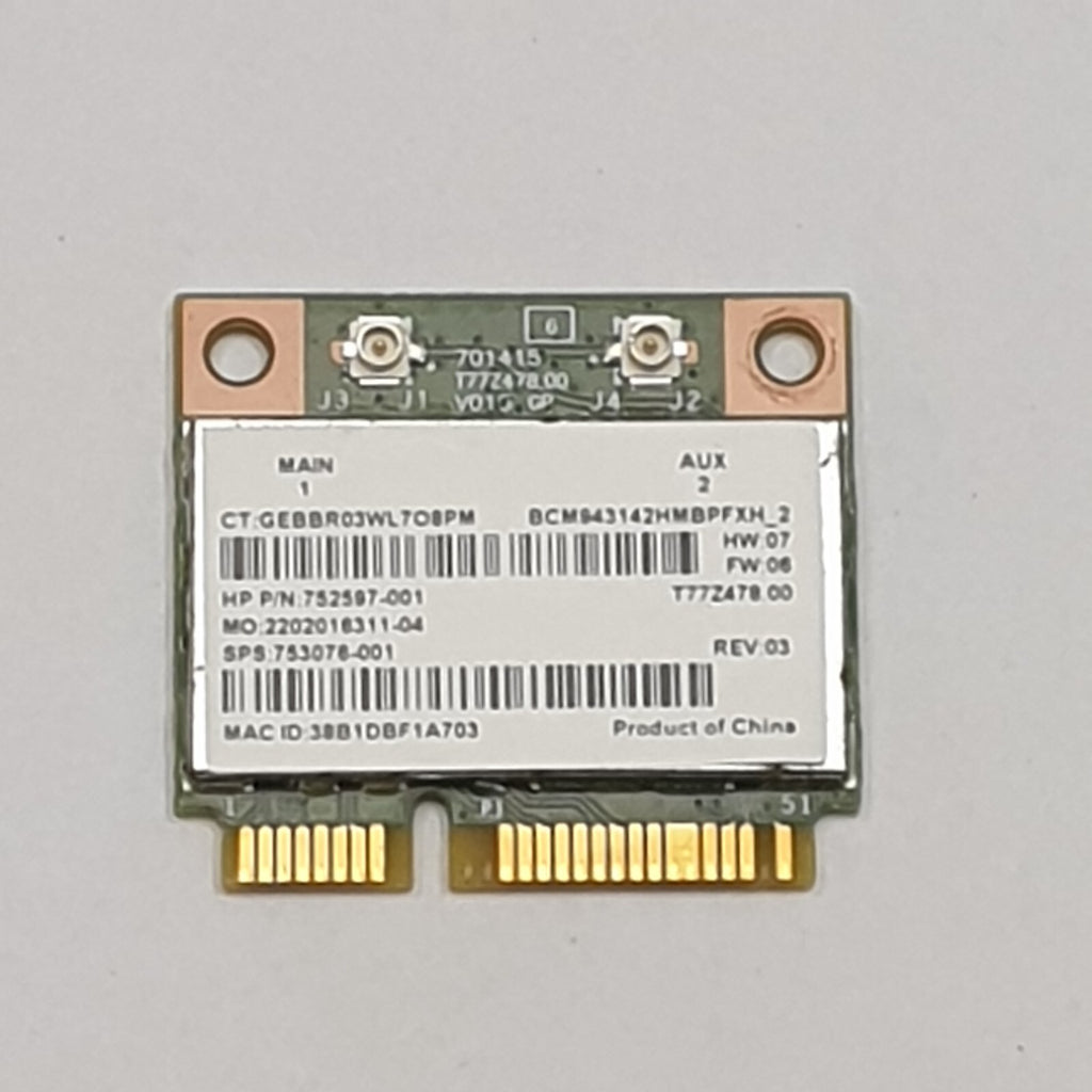 HP Pavilion 17-F WLAN Karte Wifi Broadcom BCM943142HM WLAN Bluetooth Modul