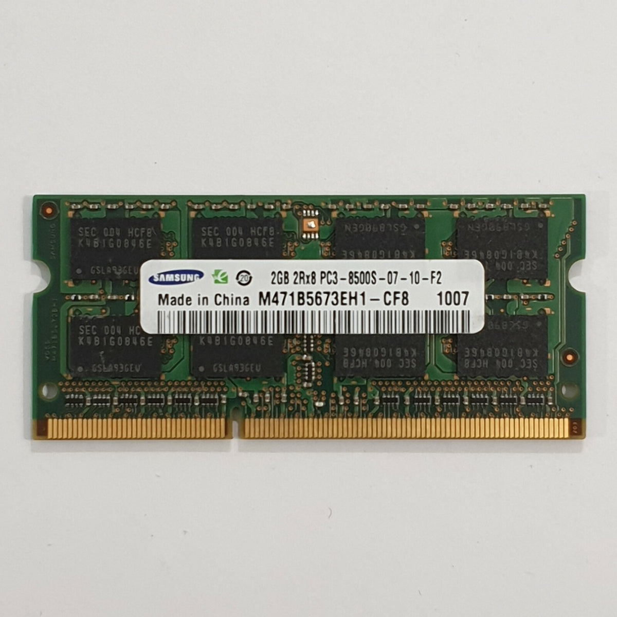 Samsung 2GB DDR3 1066 SODIMM RAM 1x2GB Laptop Notebook Speicher