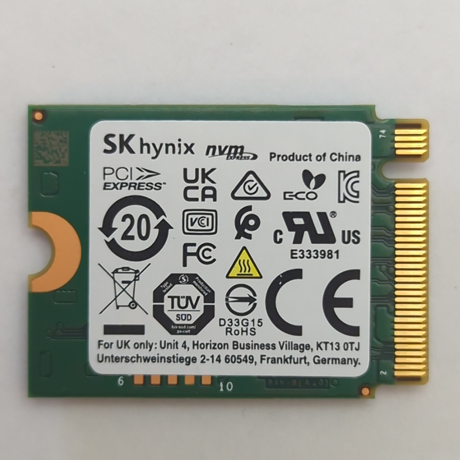 SK hynix BC711 256GB M.2 NVMe PCIe SSD internes Solid State Drive – Bild 2