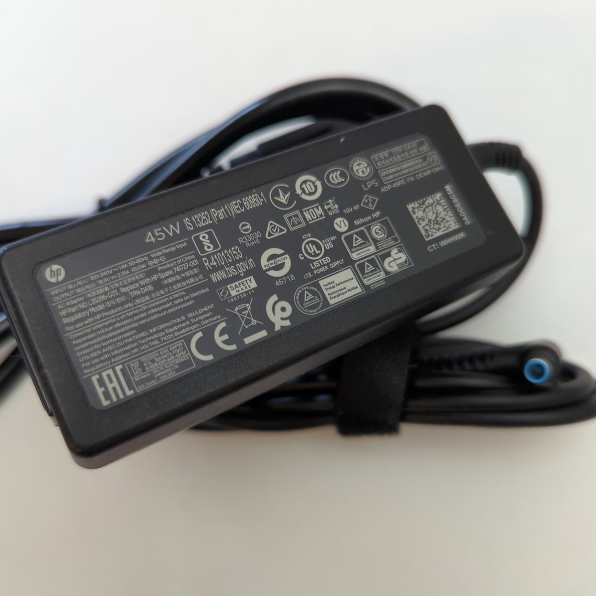 Original HP 45W Netzteil Ladegerät EliteBook ProBook 19,5V 2,31A 4,5mm Blau
