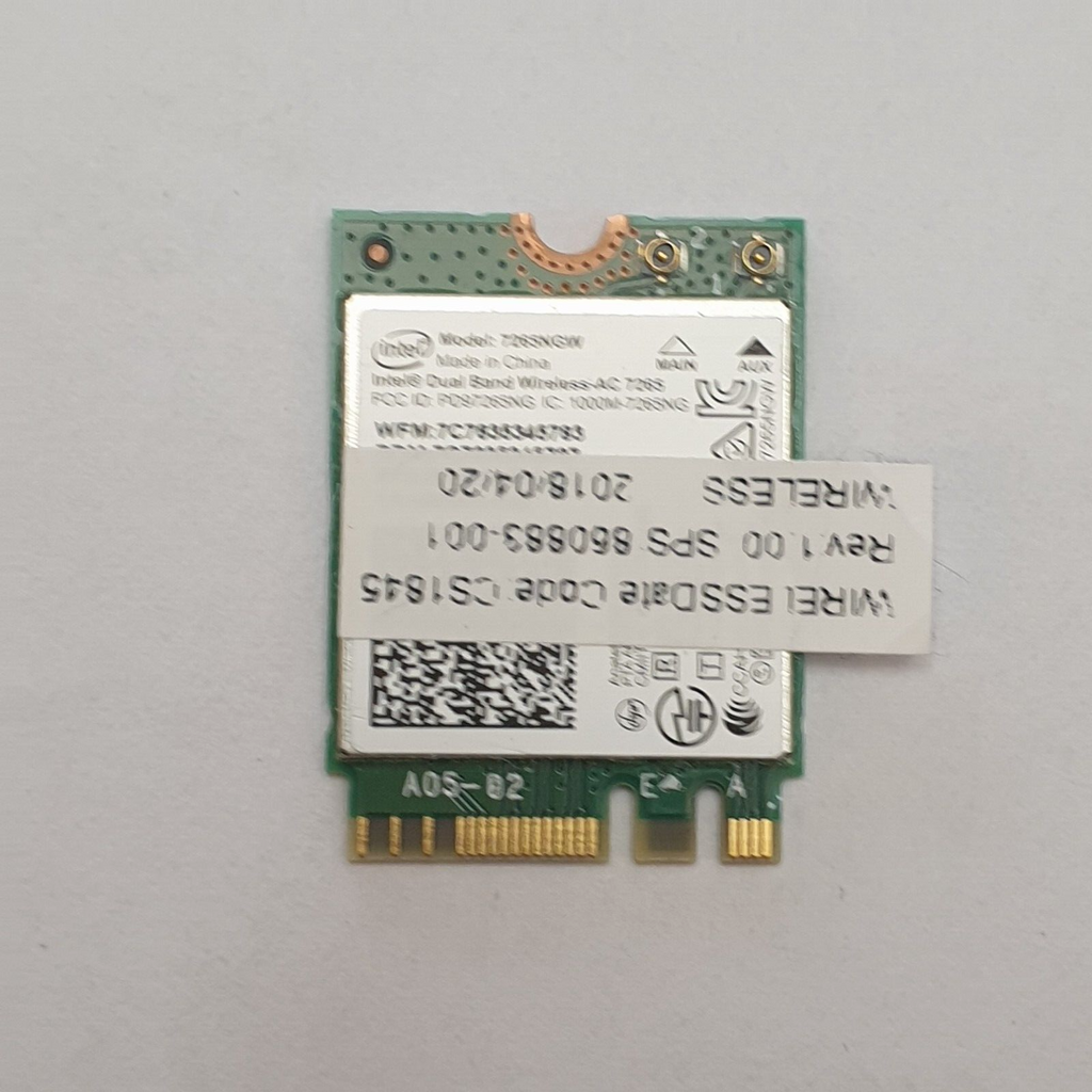HP EliteBook 745 G4 WLAN Karte Intel Dual Band Wireless AC 7265 Netzwerkkarte
