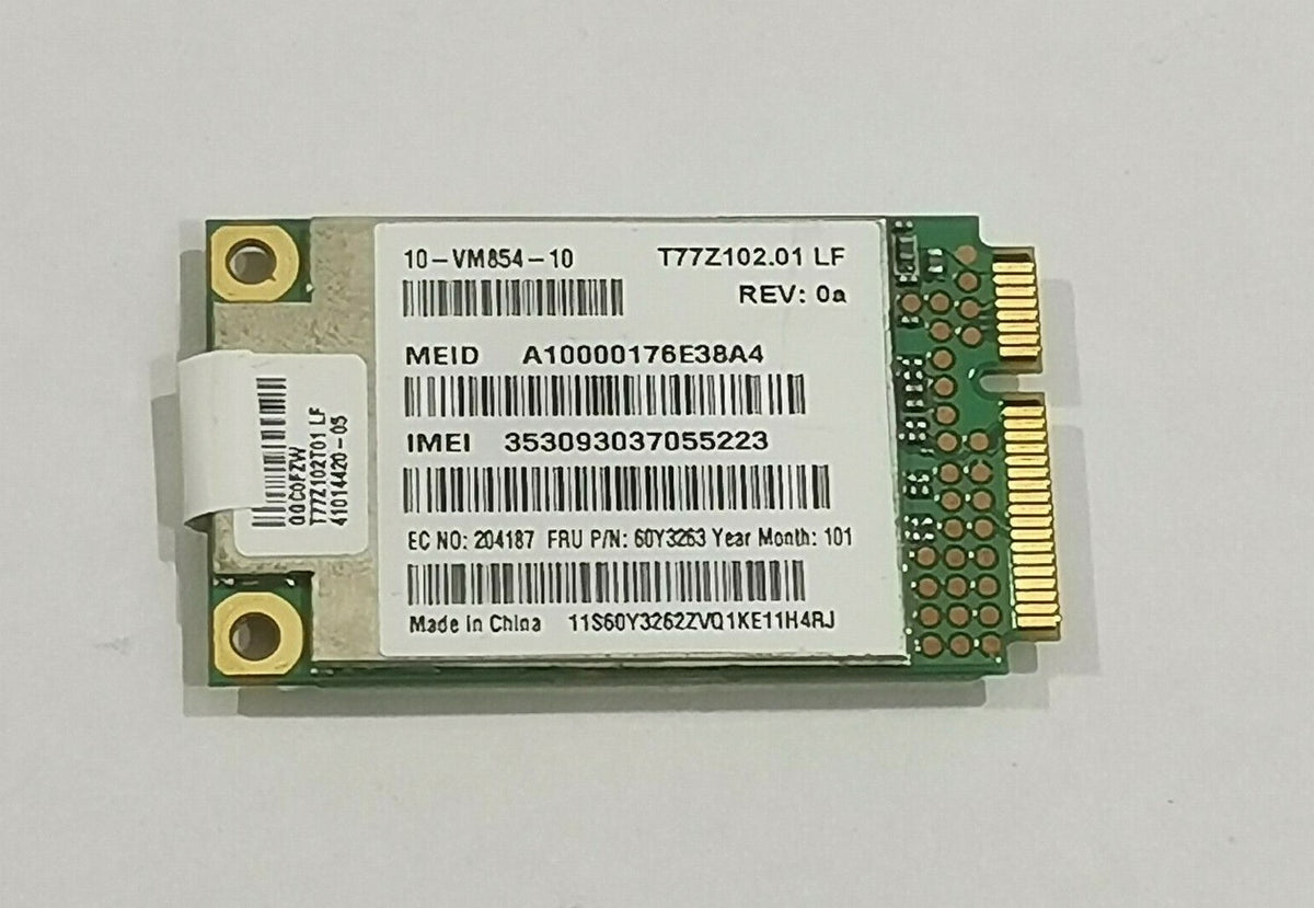 Lenovo ThinkPad T410s T410 WWAN Karte Qualcomm Gobi2000 60Y3263
