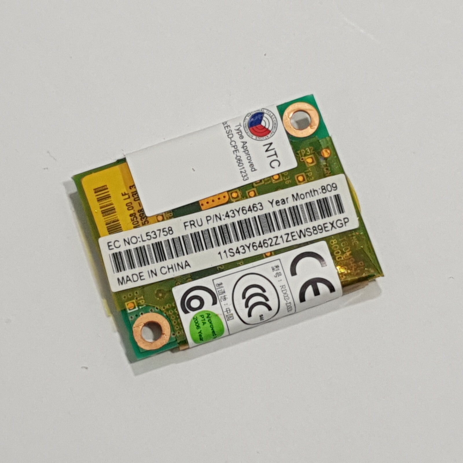 Lenovo ThinkPad W500 Modem Lenovo ThinkPad W500 Internes Modem MDC Modem Karte B – Bild 2
