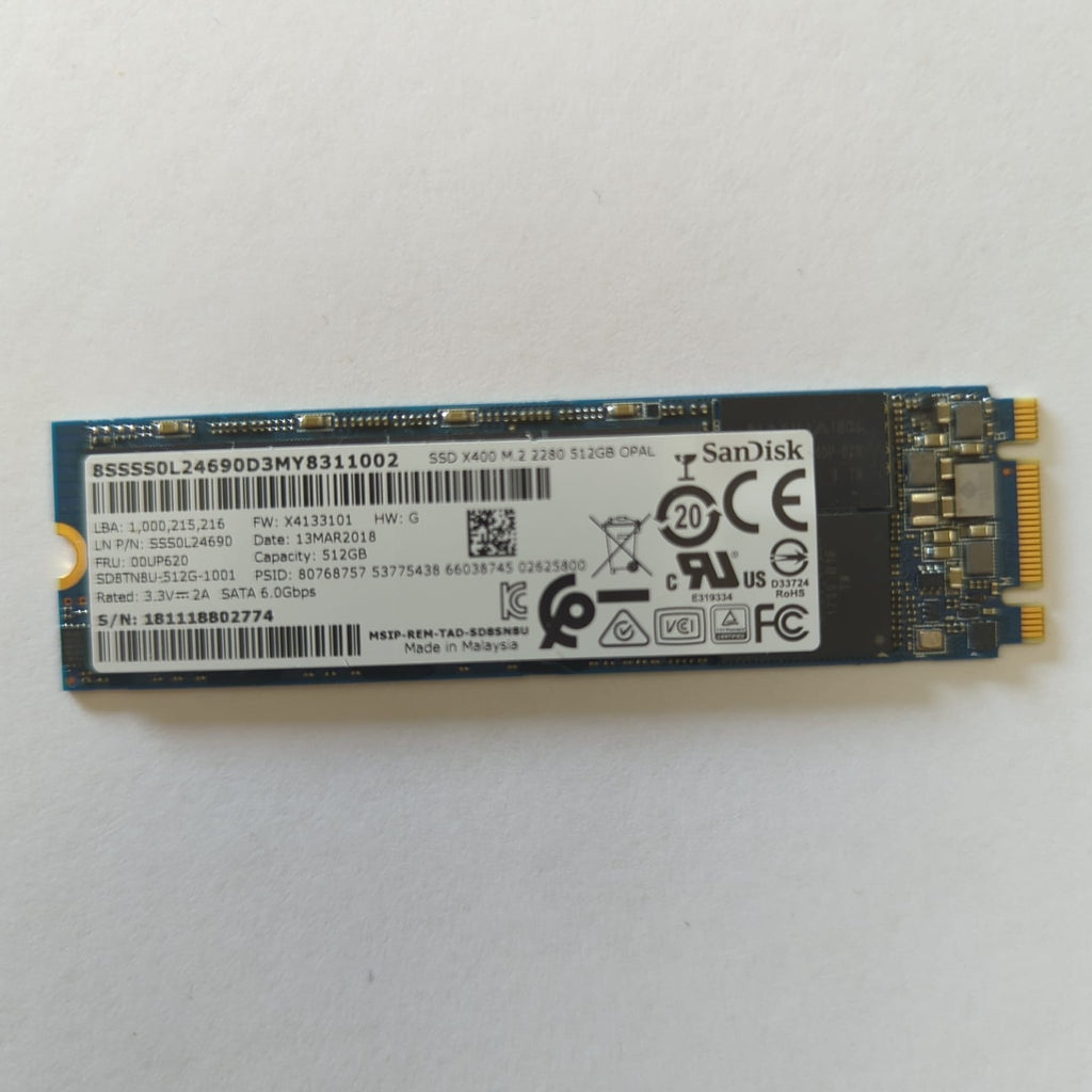 SanDisk X400 Festplatte 512GB M.2 2280 SATA SSD OPAL