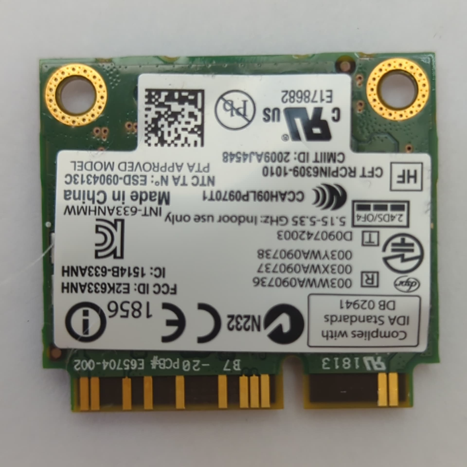 Dell Latitude 6430u WLAN Karte WiFi Wireless Modul Intel 633ANHMW – Bild 2