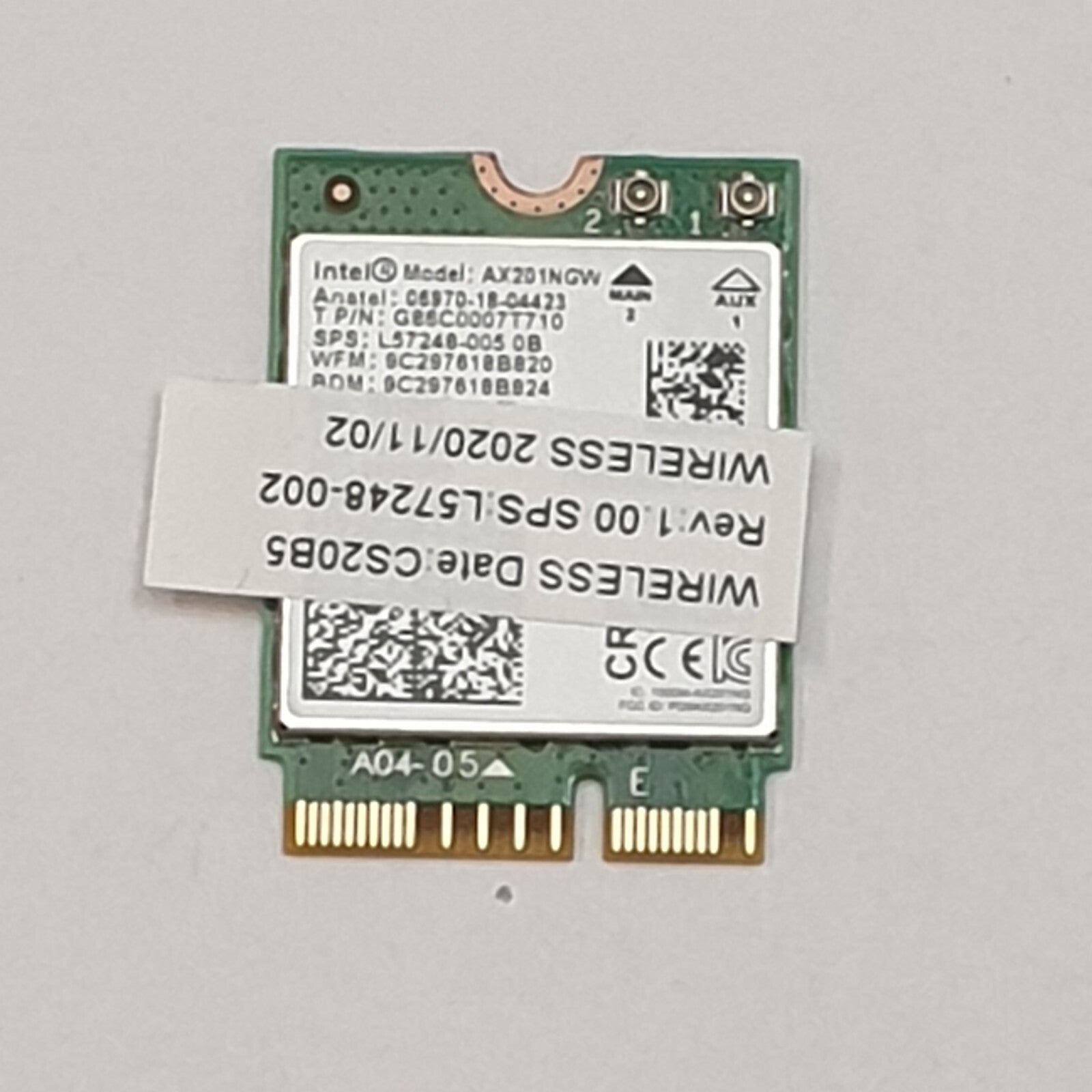 HP EliteBook 830 G7 WLAN Karte Intel AX201NGW WLAN Karte WiFi Modul Wireless
