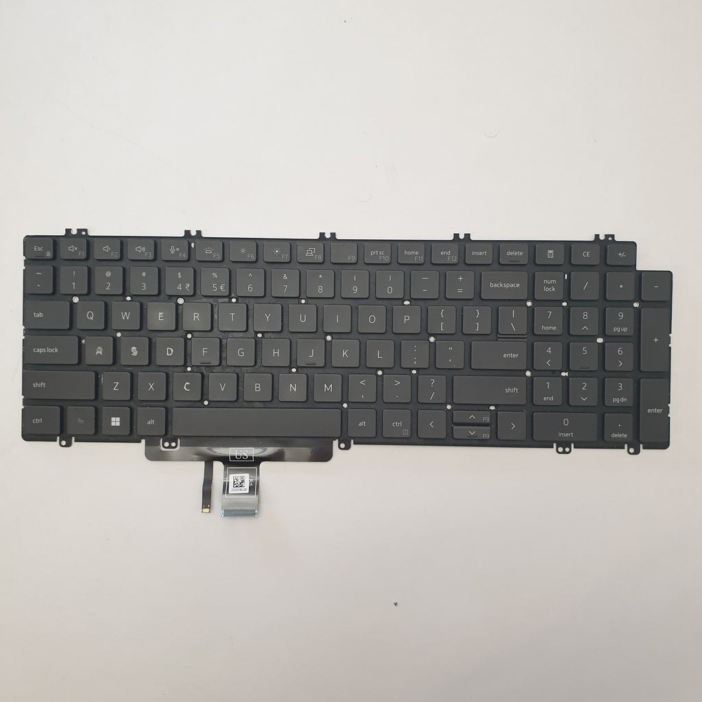 Dell Precision 3571 Tastatur English US QWERTY Keyboard Beleuchtet Backlit
