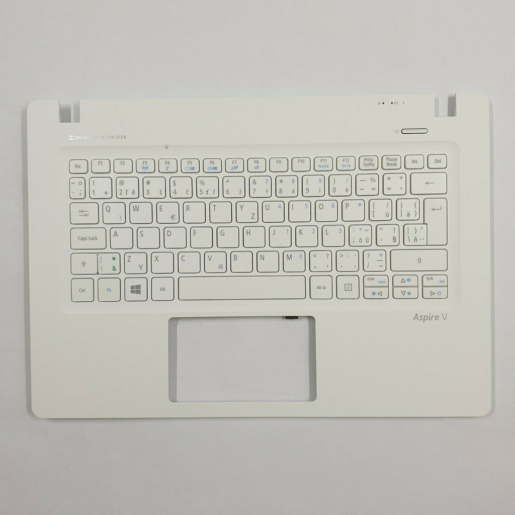 Acer Aspire V3-371 Handauflage Tastatur QWERTZ Keyboard Palmrest Weiß DE