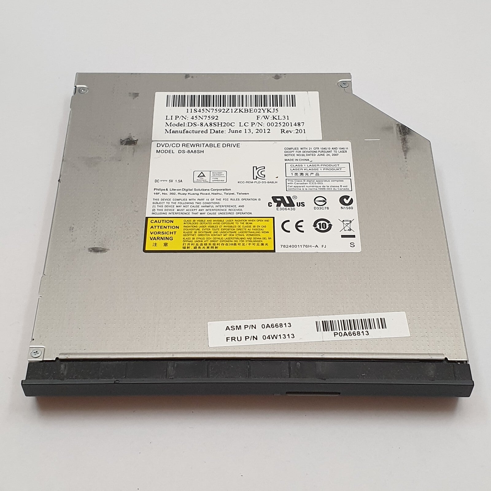 Lenovo ThinkPad L430 DVD Laufwerk Brenner CD DVD RW SATA Optisches Laufwerk