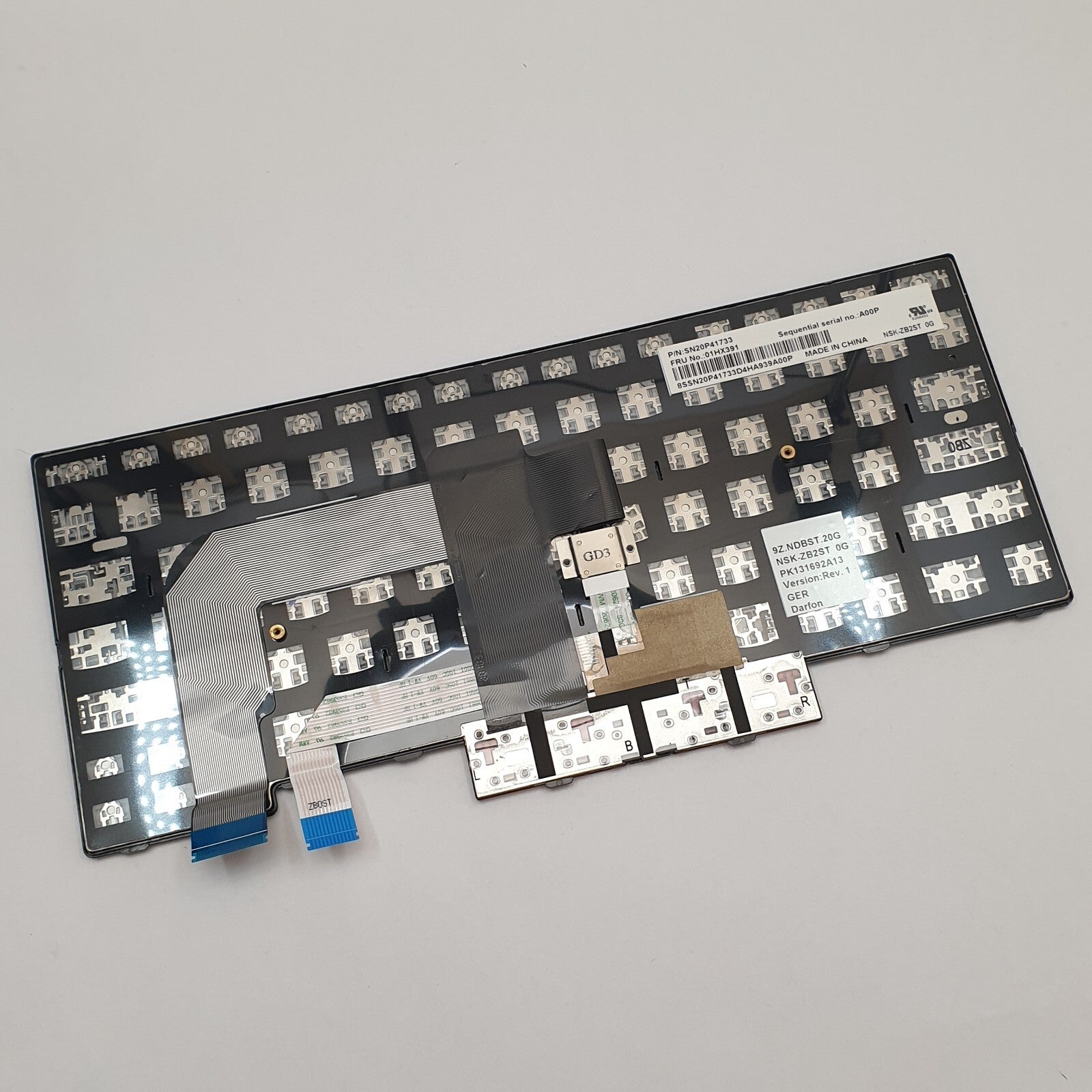 Lenovo ThinkPad T480 Tastatur Deutsch QWERTZ Keyboard DE – Bild 2