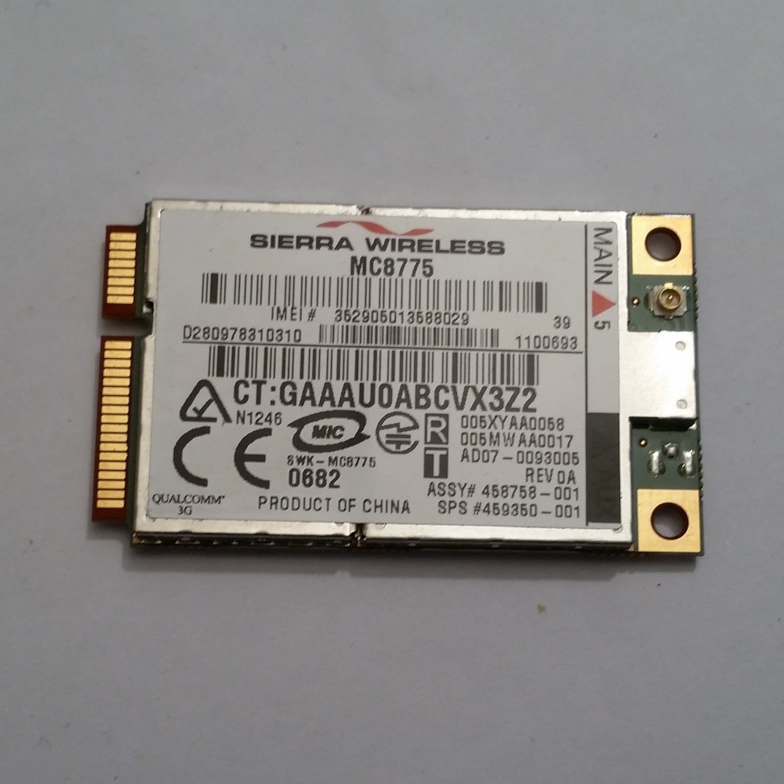HP Compaq 2510p WWAN Karte MC8775 HP Compaq 2510p Sierra Wireless MC8775 3G WWAN