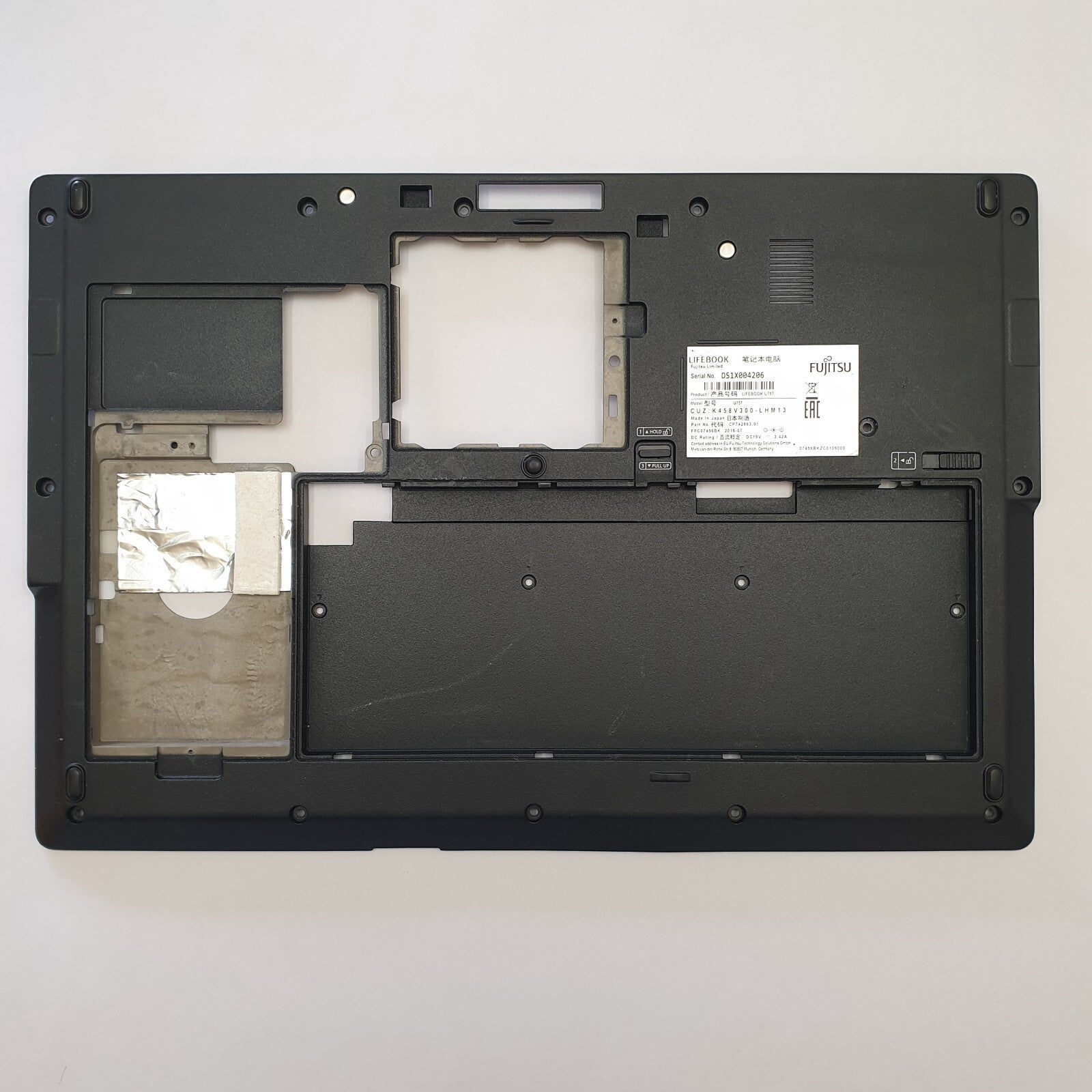 Fujitsu LIFEBOOK U757 Gehäuse Unterschale Unterteil Bottom Base Cover Ersatzteil