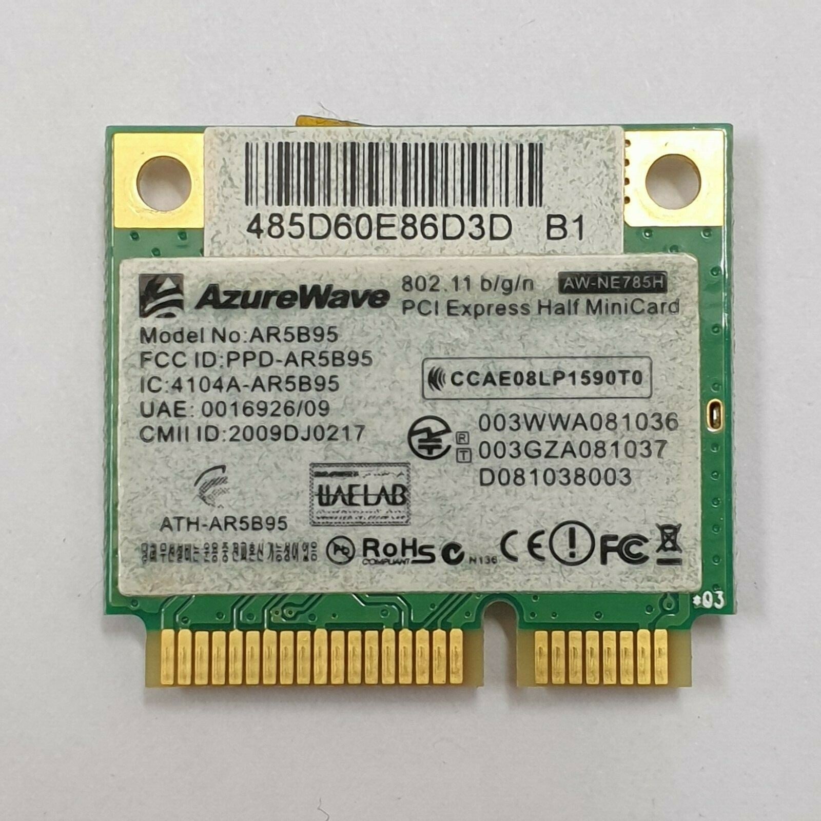 WLAN Karte AR5B95 Asus X52J Series AzureWave AR5B95 Wireless LAN Card für Asus – Bild 2