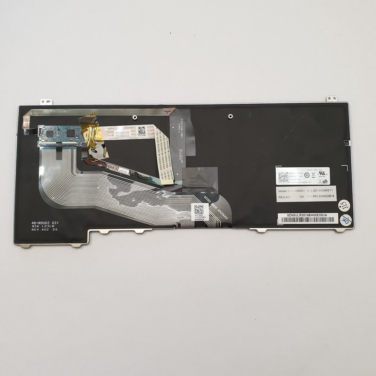 Dell Latitude E5440 Tastatur Nordisch QWERTY Keyboard Backlit Beleuchtet