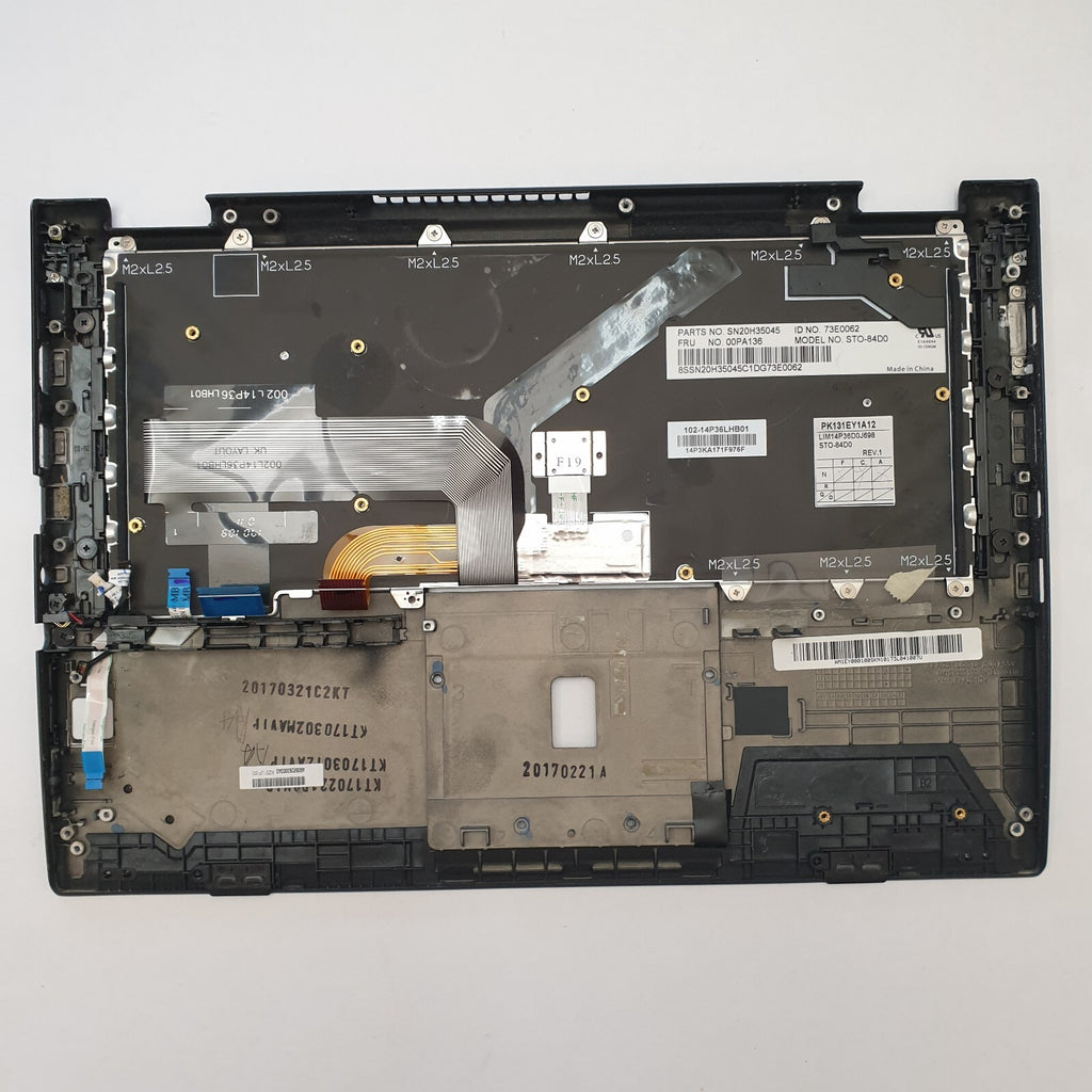 Lenovo ThinkPad Yoga 260 Handauflage mit Tastatur DE Gehäuse Palmrest Palm Rest – Bild 2