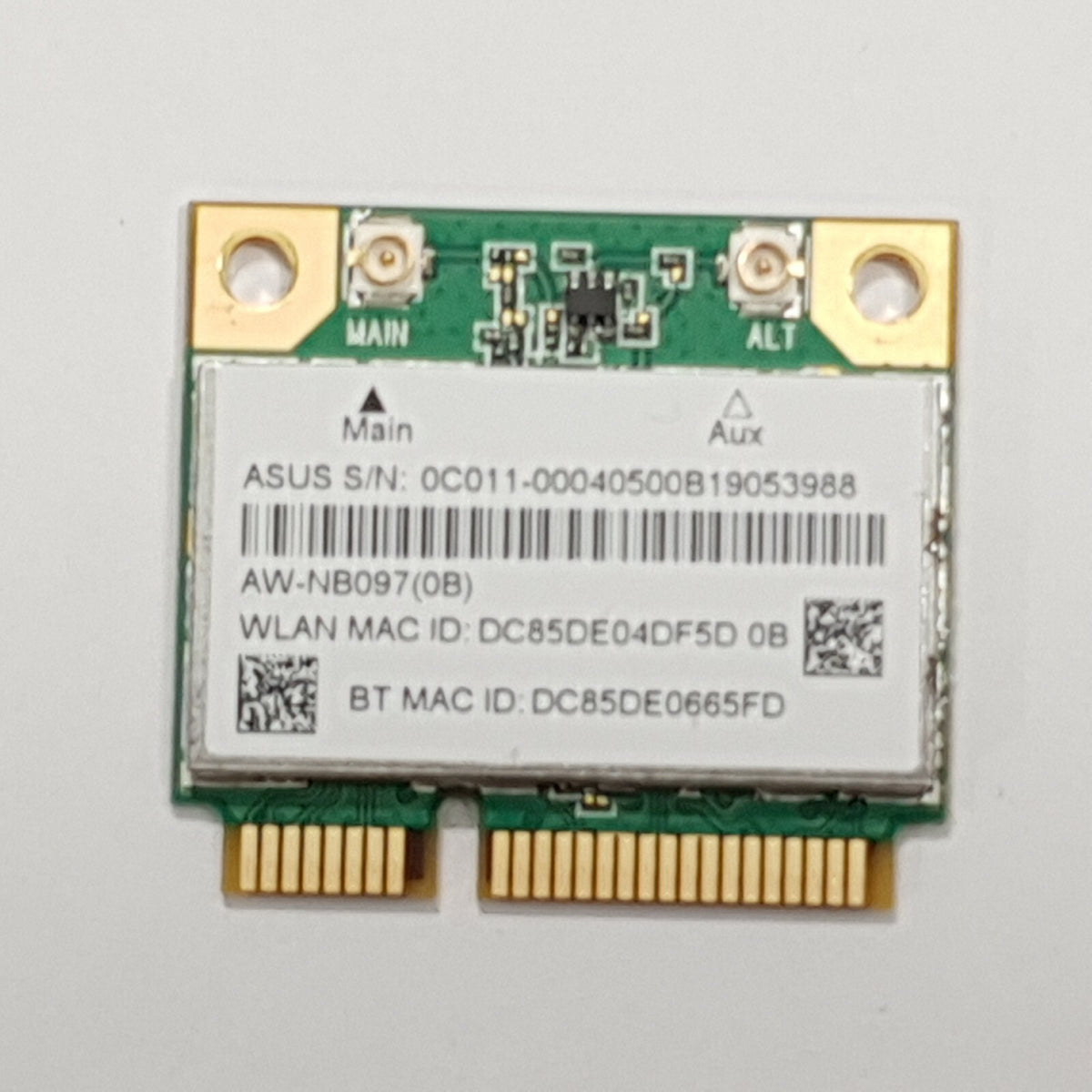 Asus X501U WLAN Karte Wifi Card AzureWave AW-NB097H AR5B225 Bluetooth Modul