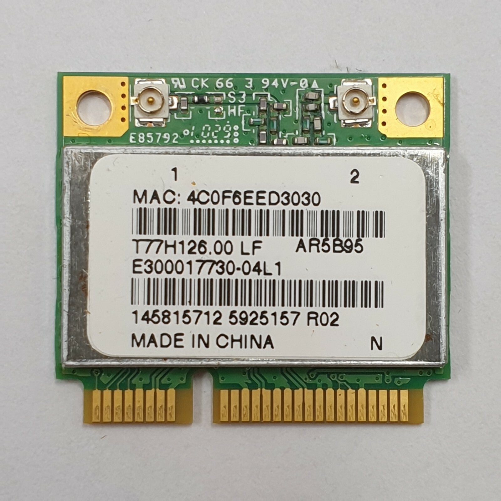 WLAN Karte AR5B95 Sony Vaio PCG-91111M Sony Vaio PCG-91111M Wireless LAN Modul
