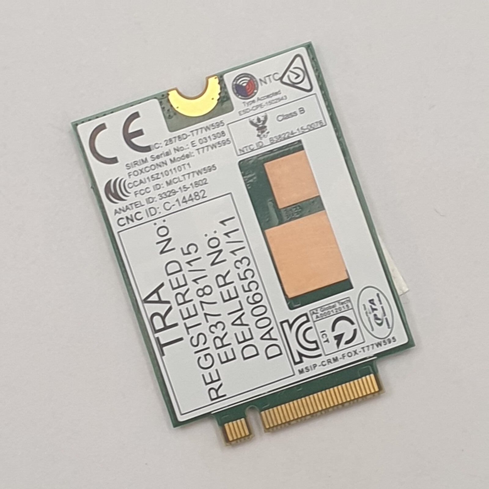 HP EliteBook 820 G4 WWAN Karte 4G Modul LTE Card T77W595.00