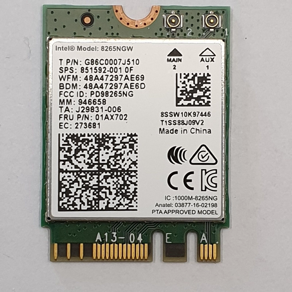 Lenovo ThinkPad X280 WLAN Bluetooth Karte Wireless Card WiFi Modul