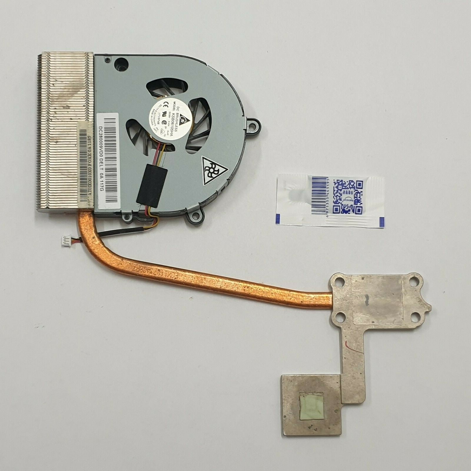 Toshiba Satellite C660D-1D3 Kühler Heatsink mit Lüfter Fan Wärmeleitpaste – Bild 2