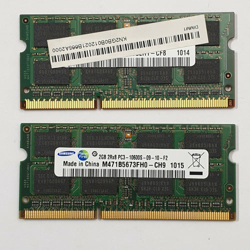Acer Aspire 5738 5338 -- 4GB Samsung 4GB DDR3 1066 SODIMM RAM 1x2GB Laptop