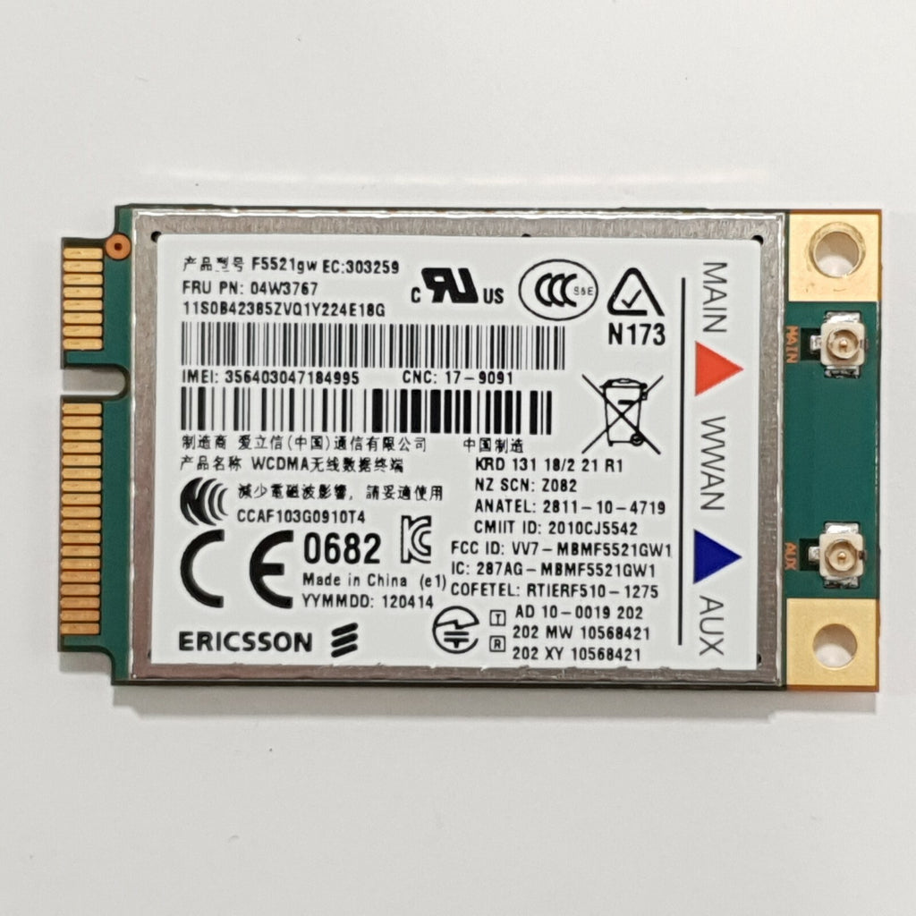 Lenovo ThinkPad T420s T420 WWAN Karte Ericsson F5521gw 04W3767 Modul