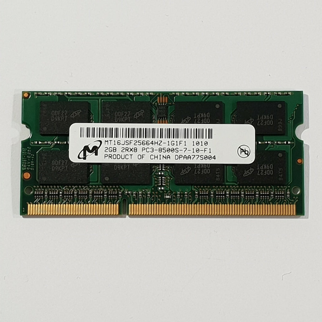 Micron 2GB DDR3 1066 SODIMM RAM 1x Laptop Notebook Speicher
