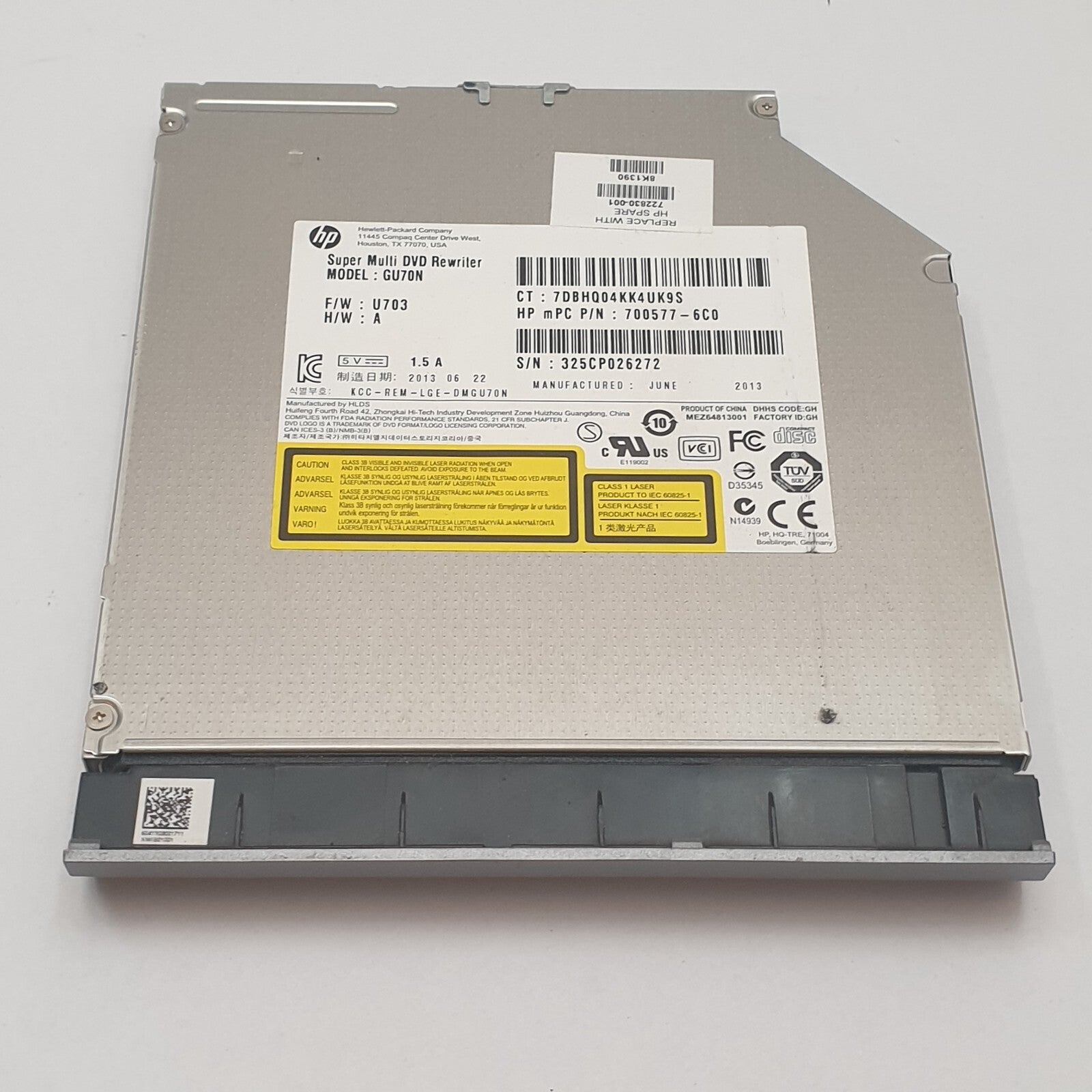 HP ProBook 450 g0 DVD Laufwerk Interner Brenner Optical Drive