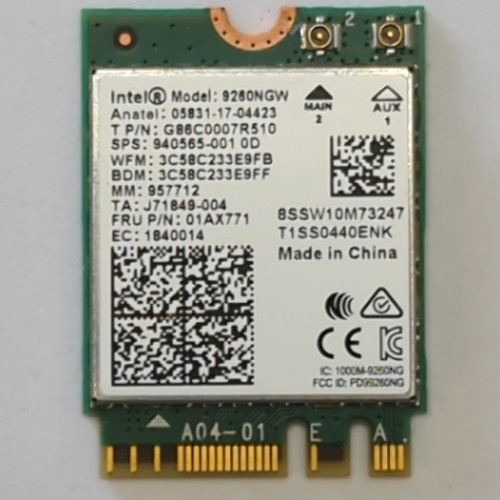 Lenovo ThinkPad L490 WLAN Karte WiFi Bluetooth Intel 9260NGW M2