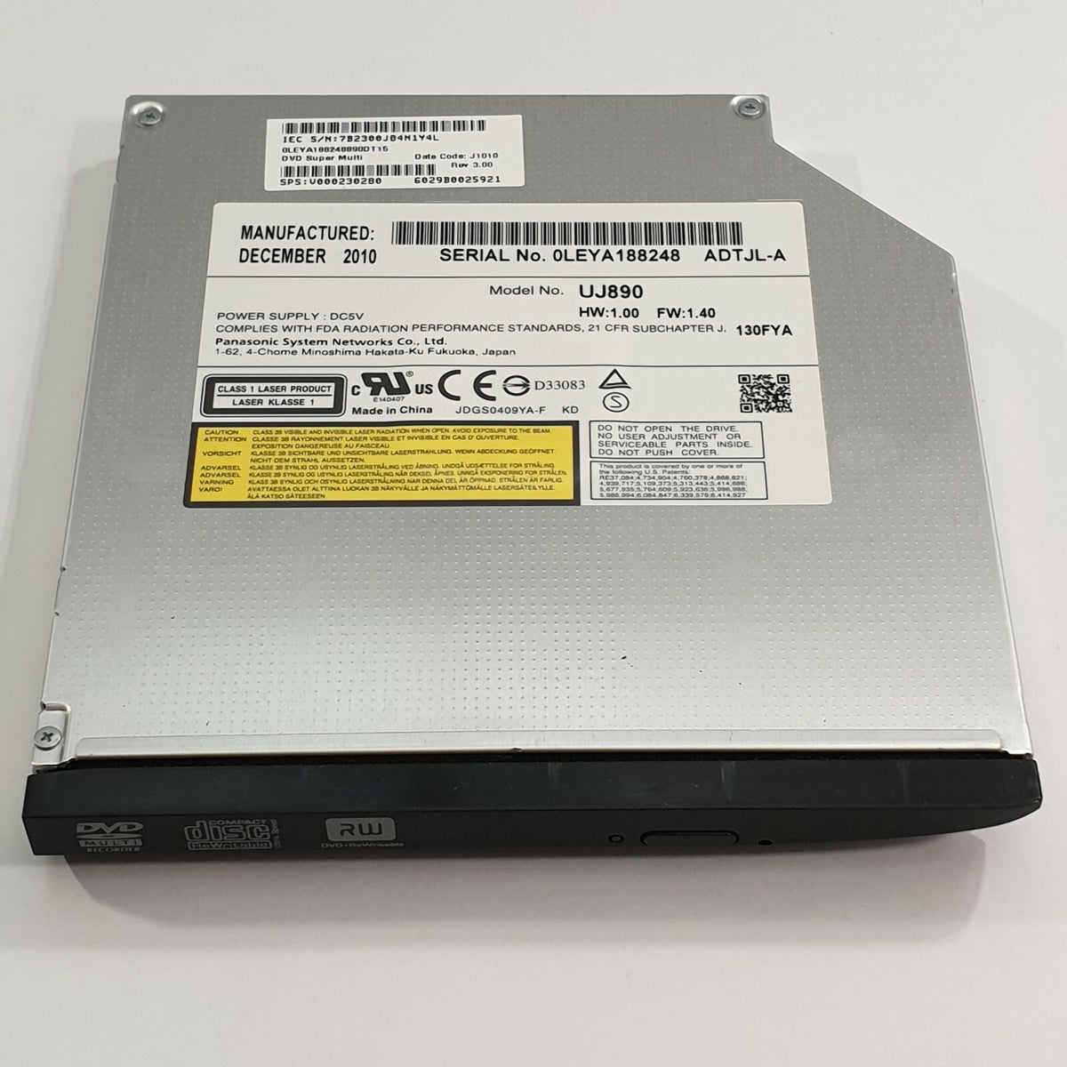 Toshiba Satellite Pro L630 DVD Laufwerk Brenner UJ890 V000230280