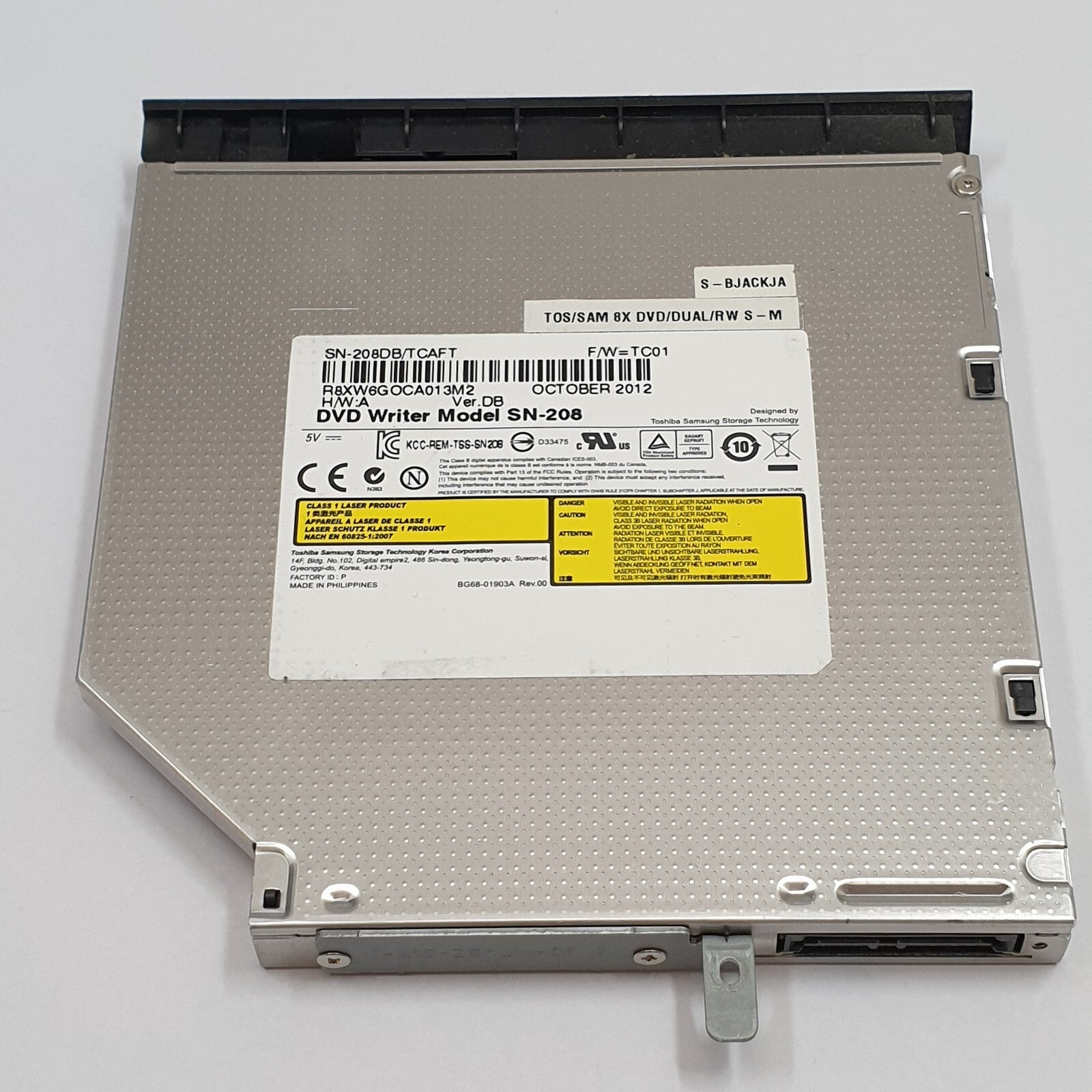 Clevo W251EU DVD Laufwerk mit Blende Brenner mit Blende SN 208 Optical Drive – Bild 2
