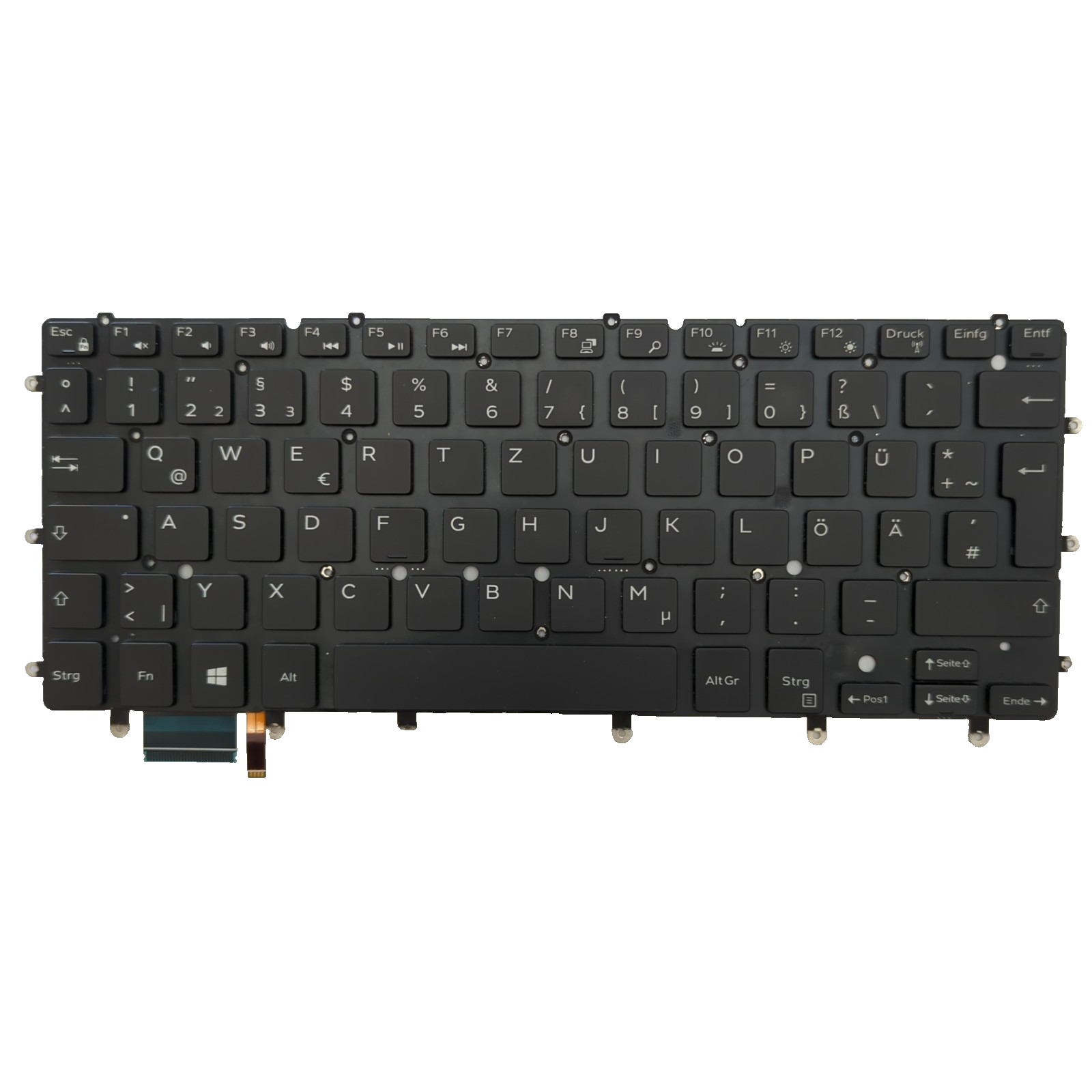 Dell XPS 13 9350 Tastatur Deutsch QWERTZ DE mit Hintergrundbeleuchtung Backlit