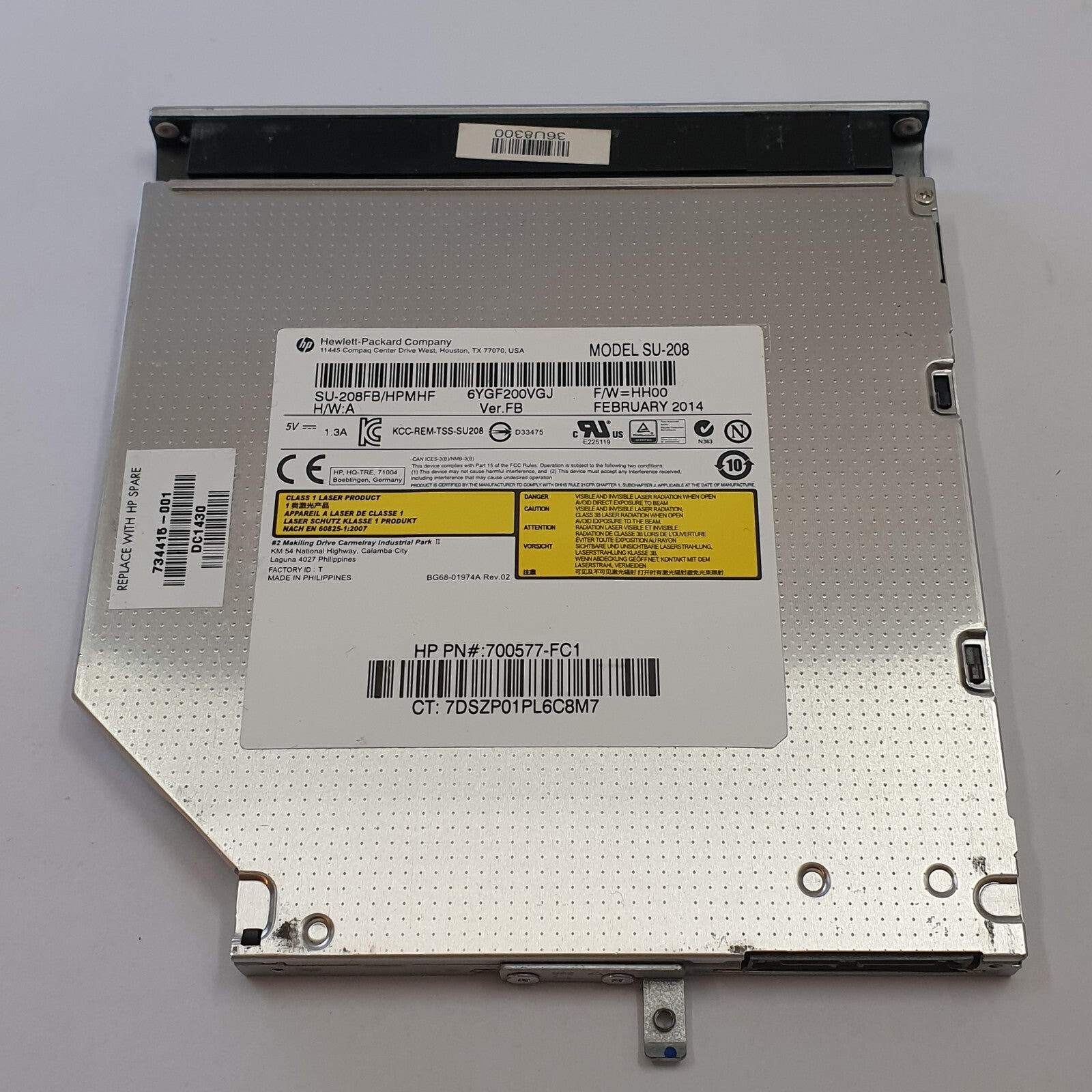 HP Pavilion TS 14 14-n 14-n220ed DVD Brenner Laufwerk CD DVD RW Drive – Bild 2