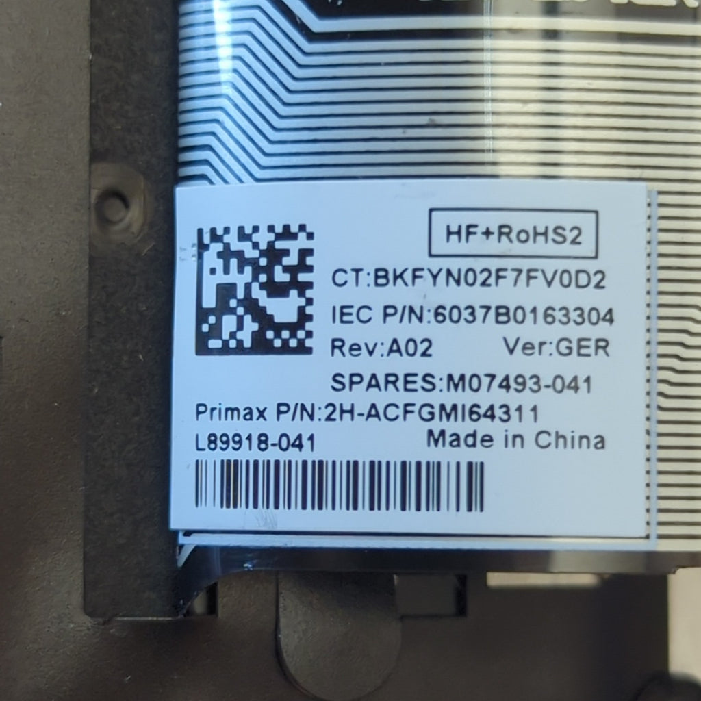 HP EliteBook 850 G7 Handauflage Tastatur Deutsch Gehäuse Oberteil Palm Rest