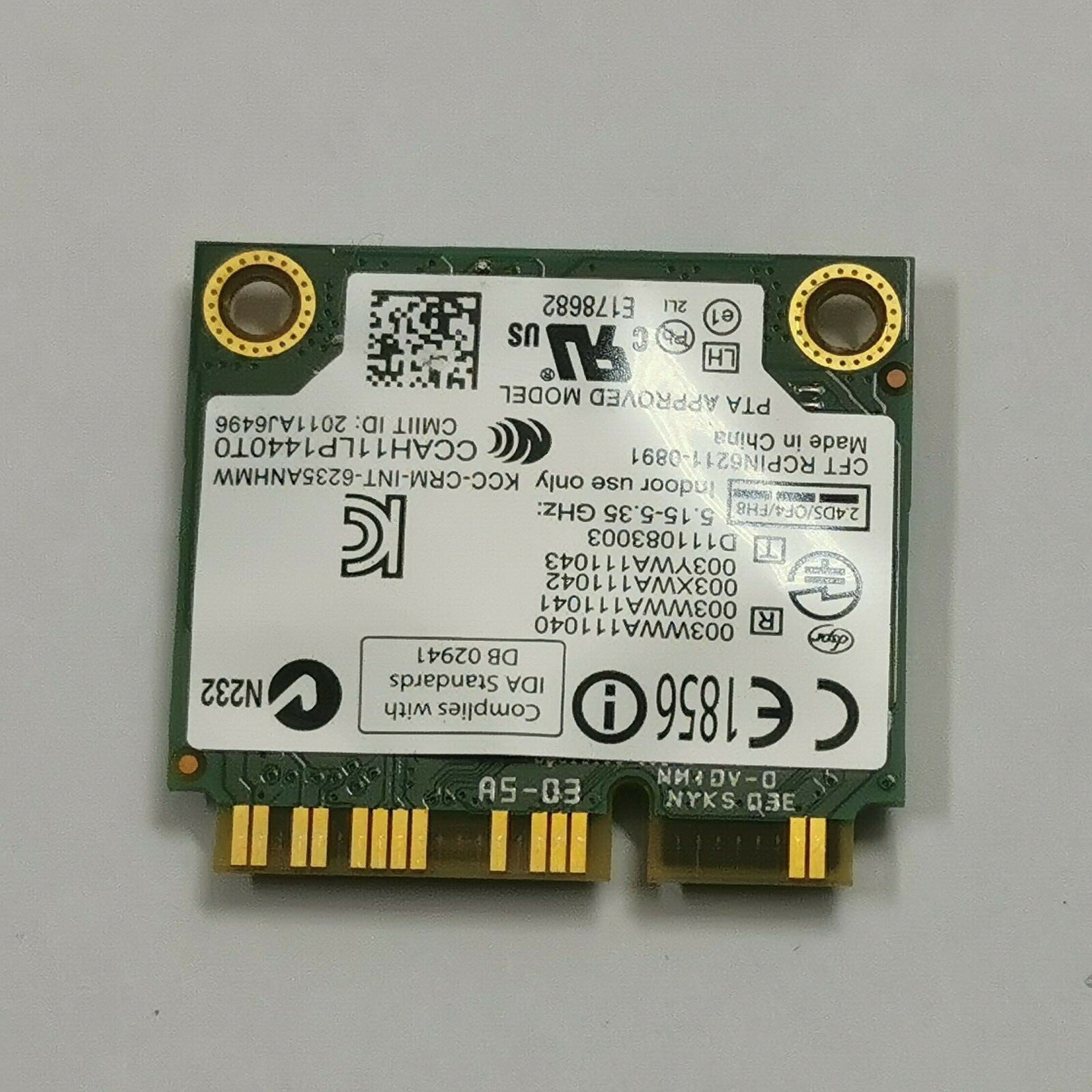 Dell XPS 12 9Q23 WLAN Karte Intel Centrino Advanced-N 6235 Wireless Modul – Bild 2