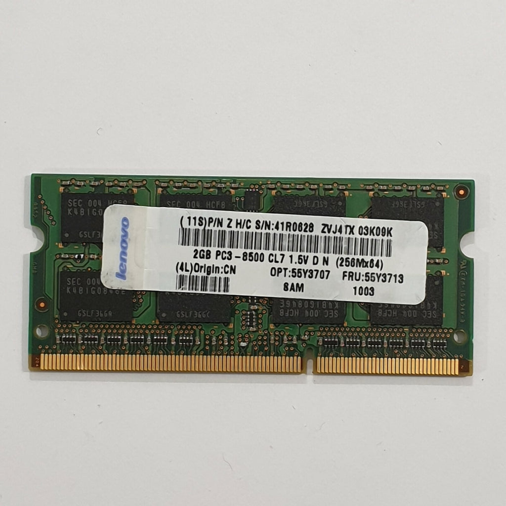 Samsung 2GB DDR3 1066 SODIMM RAM 1x2GB Laptop Notebook Speicher – Bild 2