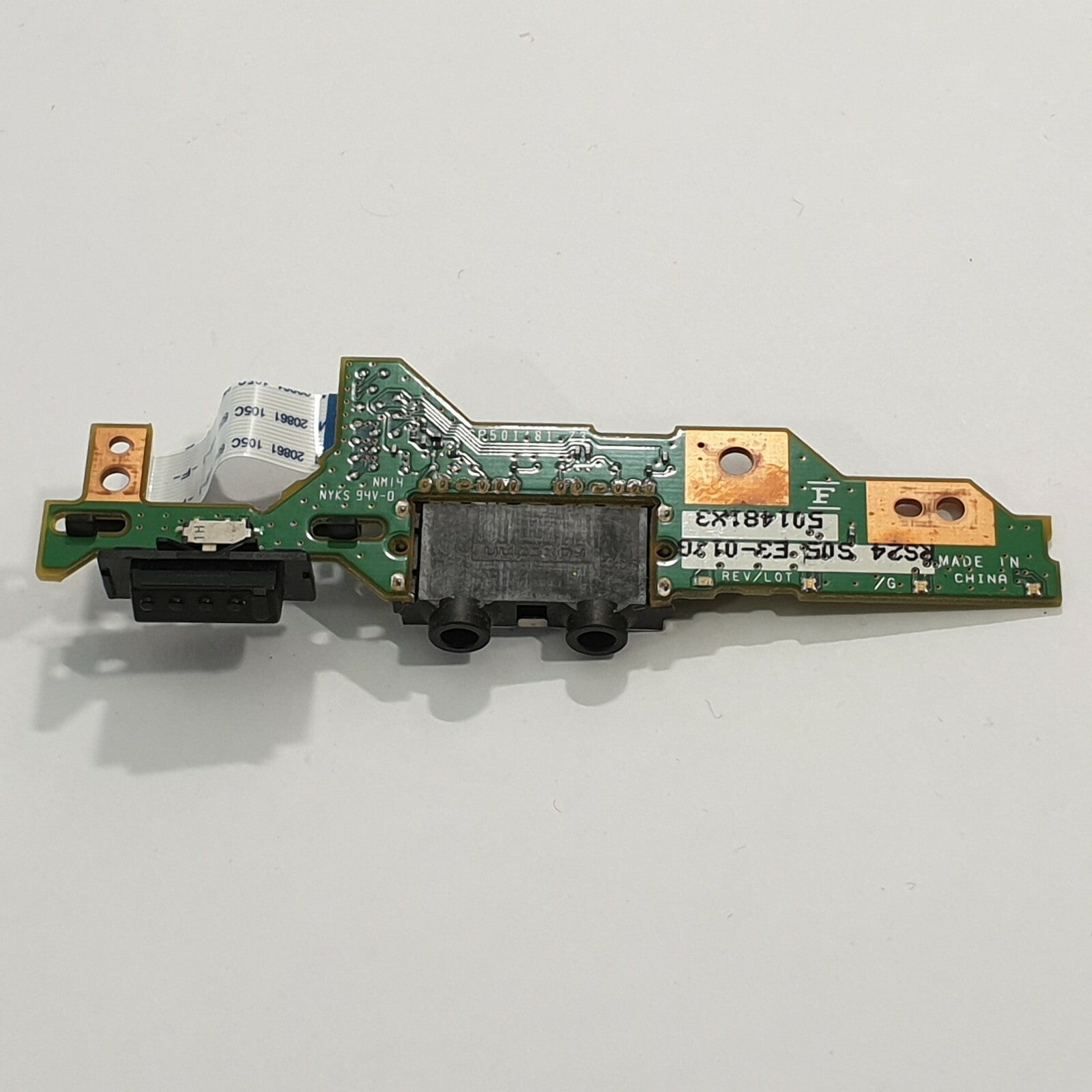 Fujitsu Lifebook S751 Audio Sound Board I/O Platine Kopfhörer Mikrofon Anschluss – Bild 2