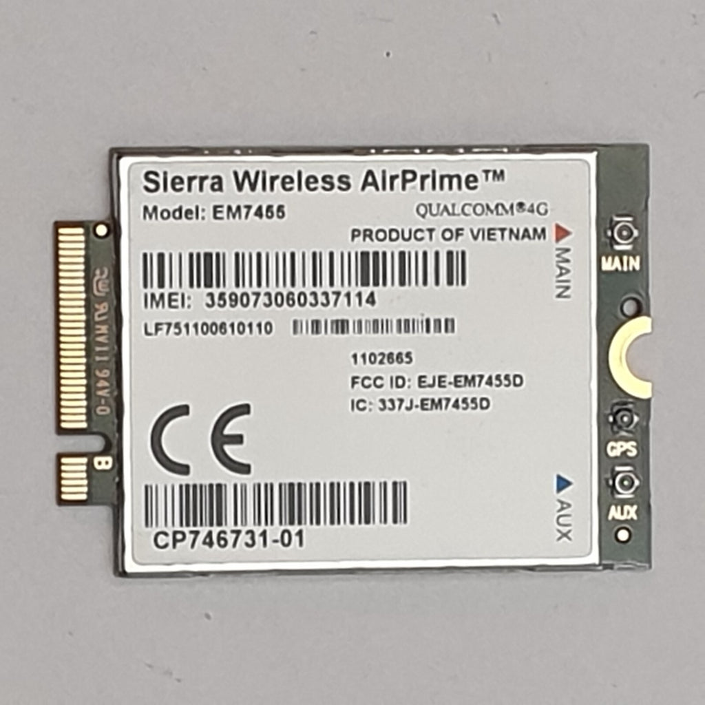 Fujitsu Lifebook U937 WWAN Karte 4G Sierra Wireless EM7455 4G LTE WWAN Karte