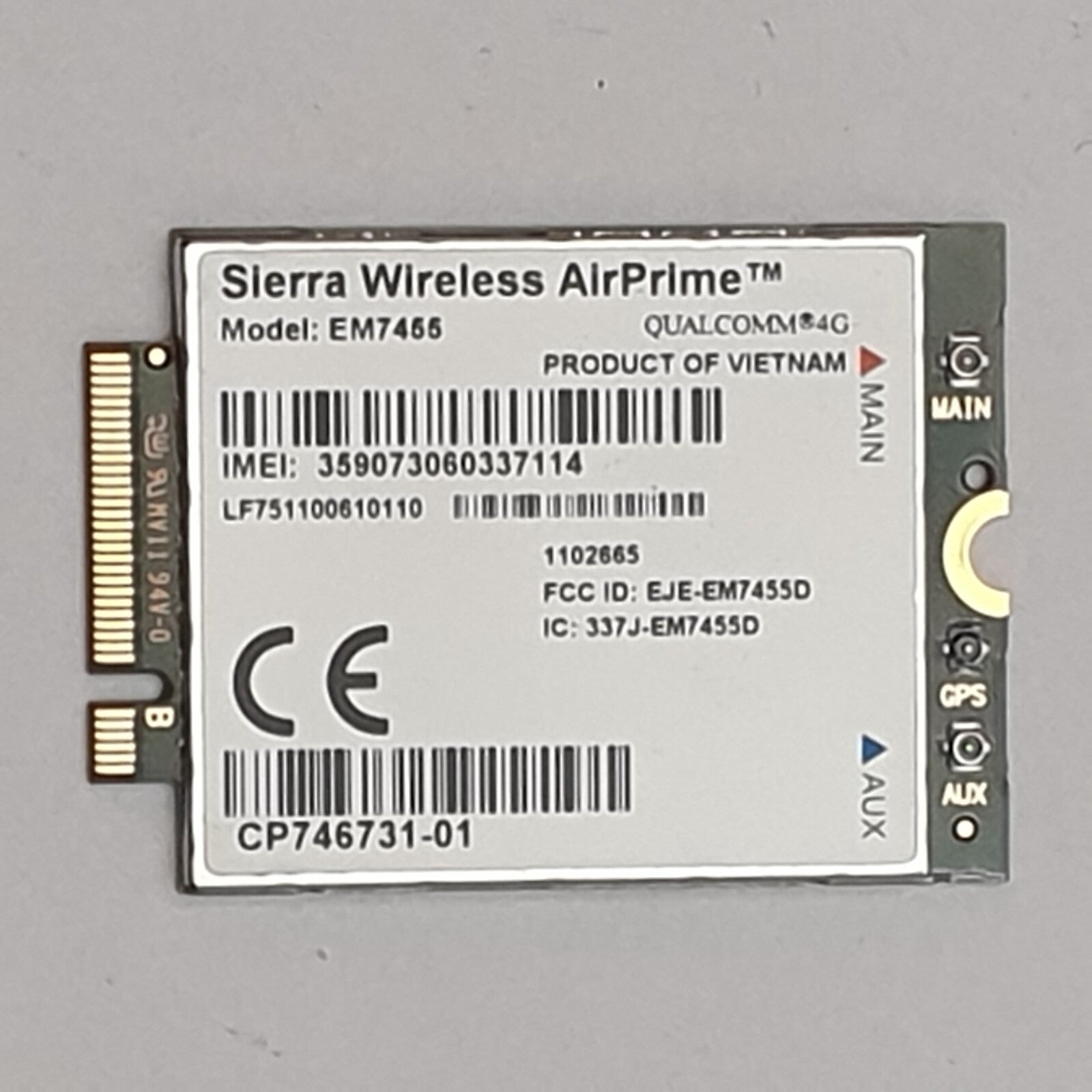 Fujitsu Lifebook U937 WWAN Karte 4G Sierra Wireless EM7455 4G LTE WWAN Karte